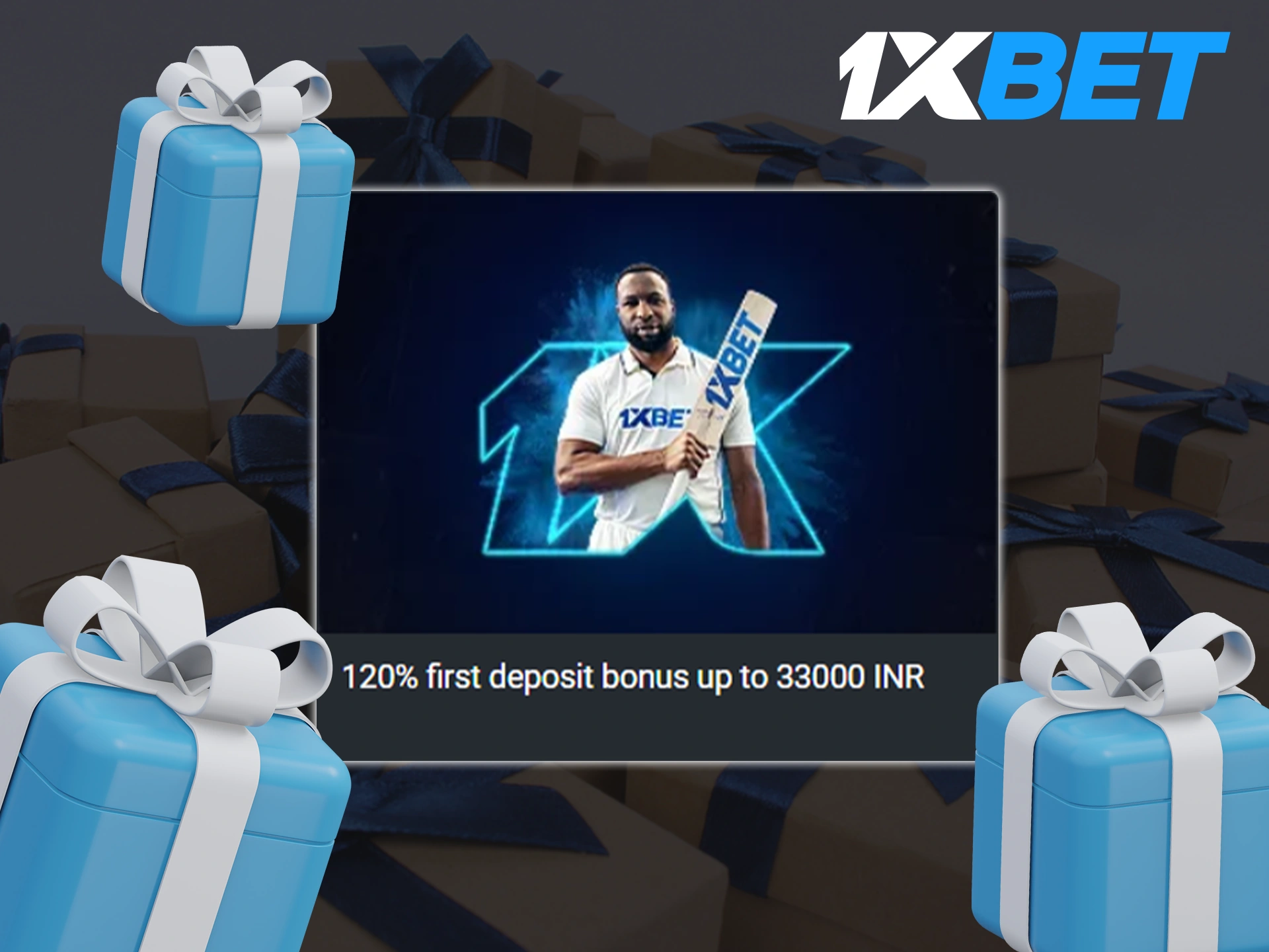 Increase your winnings with 1xBet's first deposit bonus.