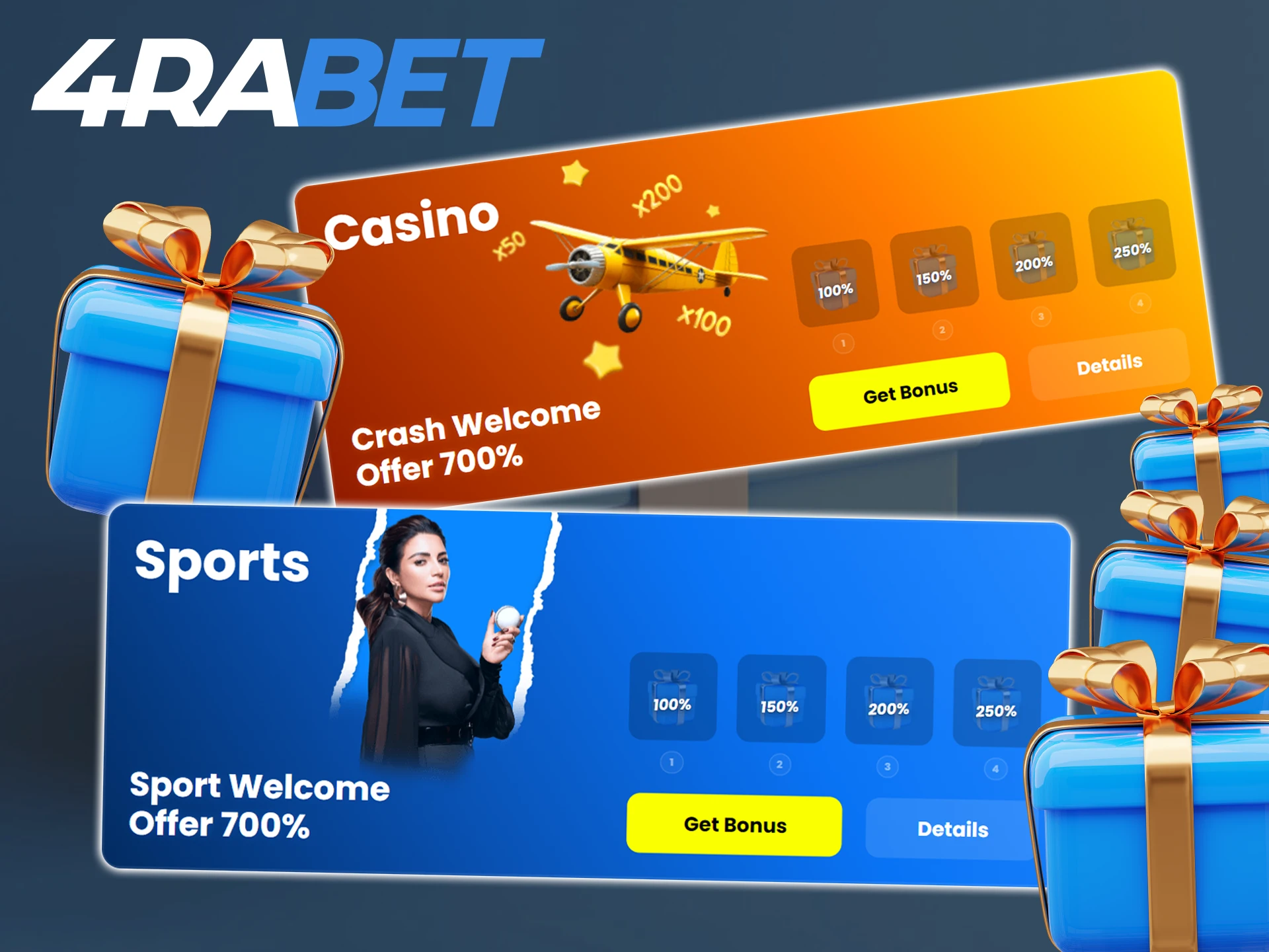 Every new 4Rabet user has the opportunity to receive a welcome bonus.