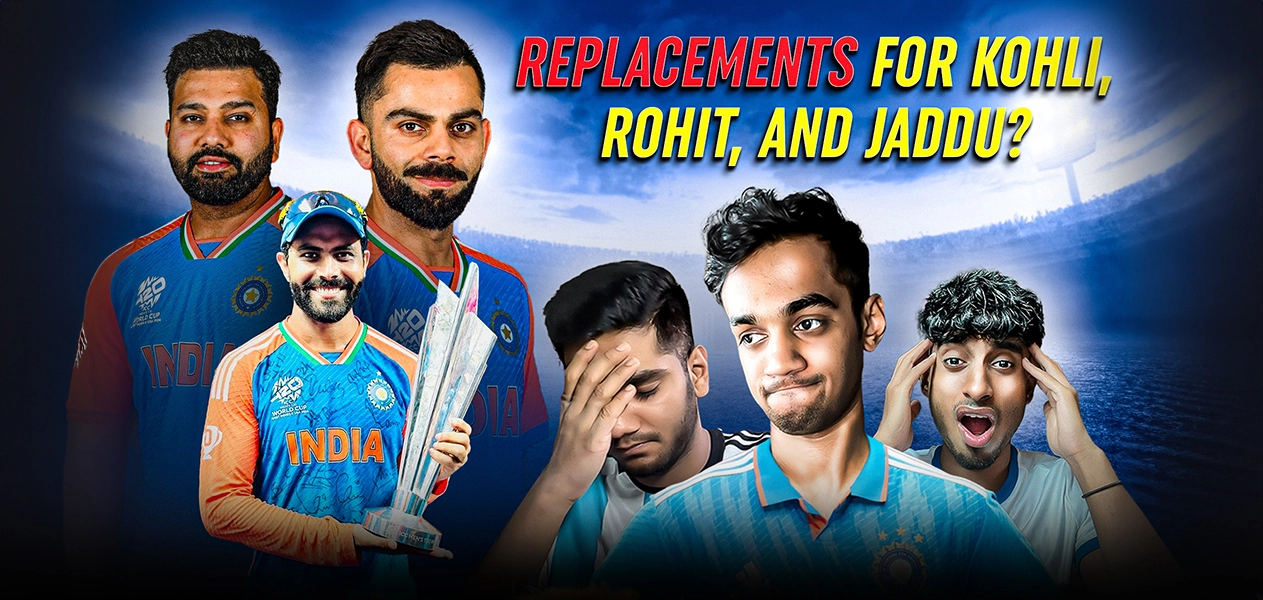Who will replace Virat Kohli, Rohit Sharma, and Ravindra Jadeja in T20 internationals for India?