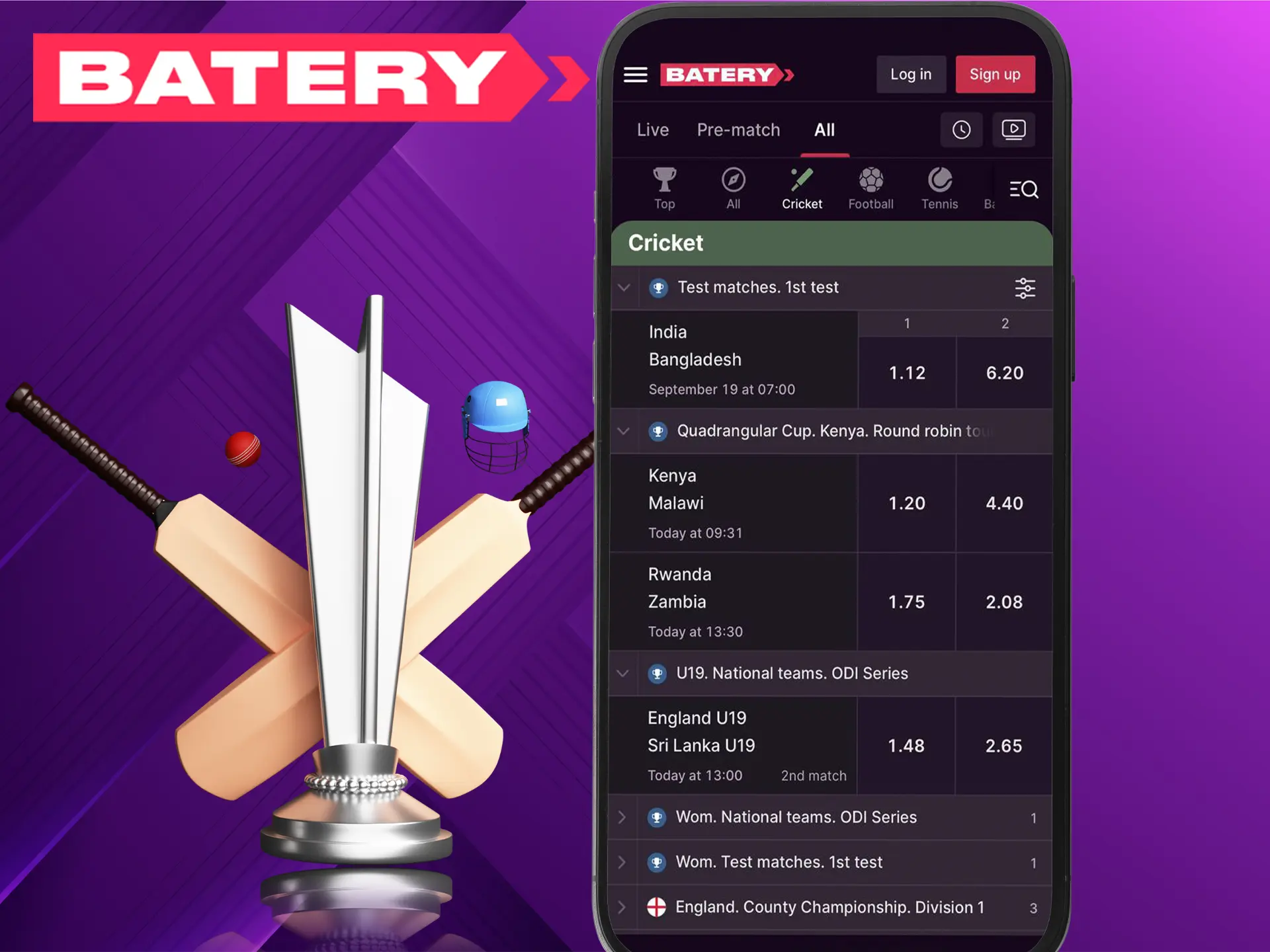 The Batery app gives excellent performance and stable operation when used on any device.