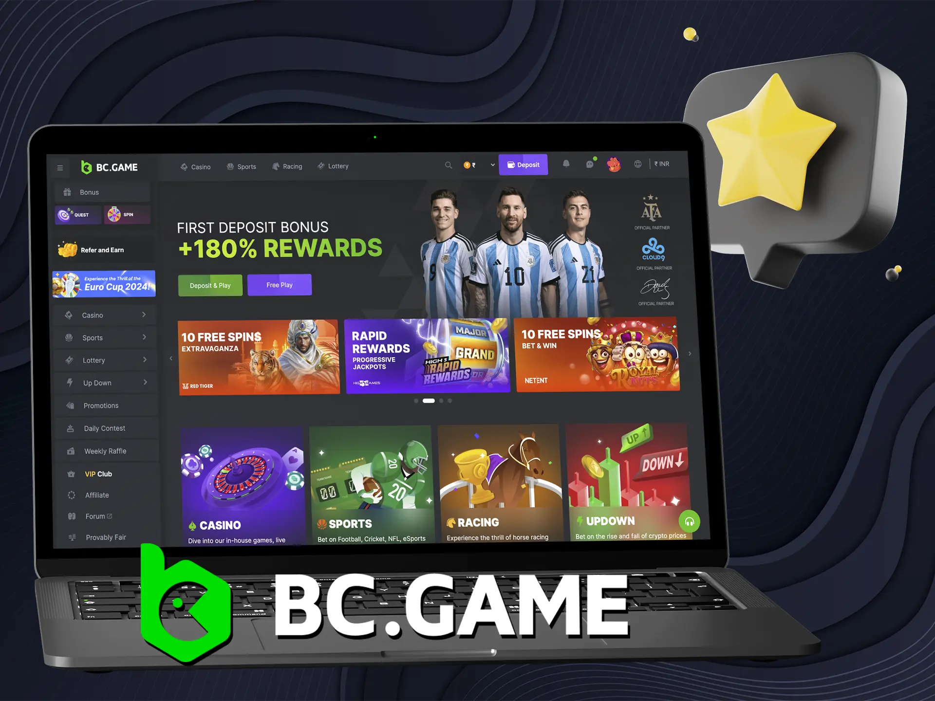 Explore the main benefits that make BC Game casino so popular with users.