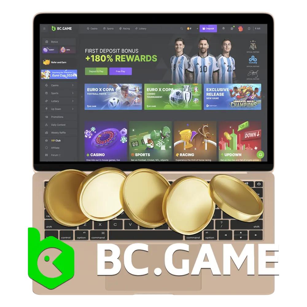 Learn how to deposit funds at one of the best BC.Game crypto casinos.