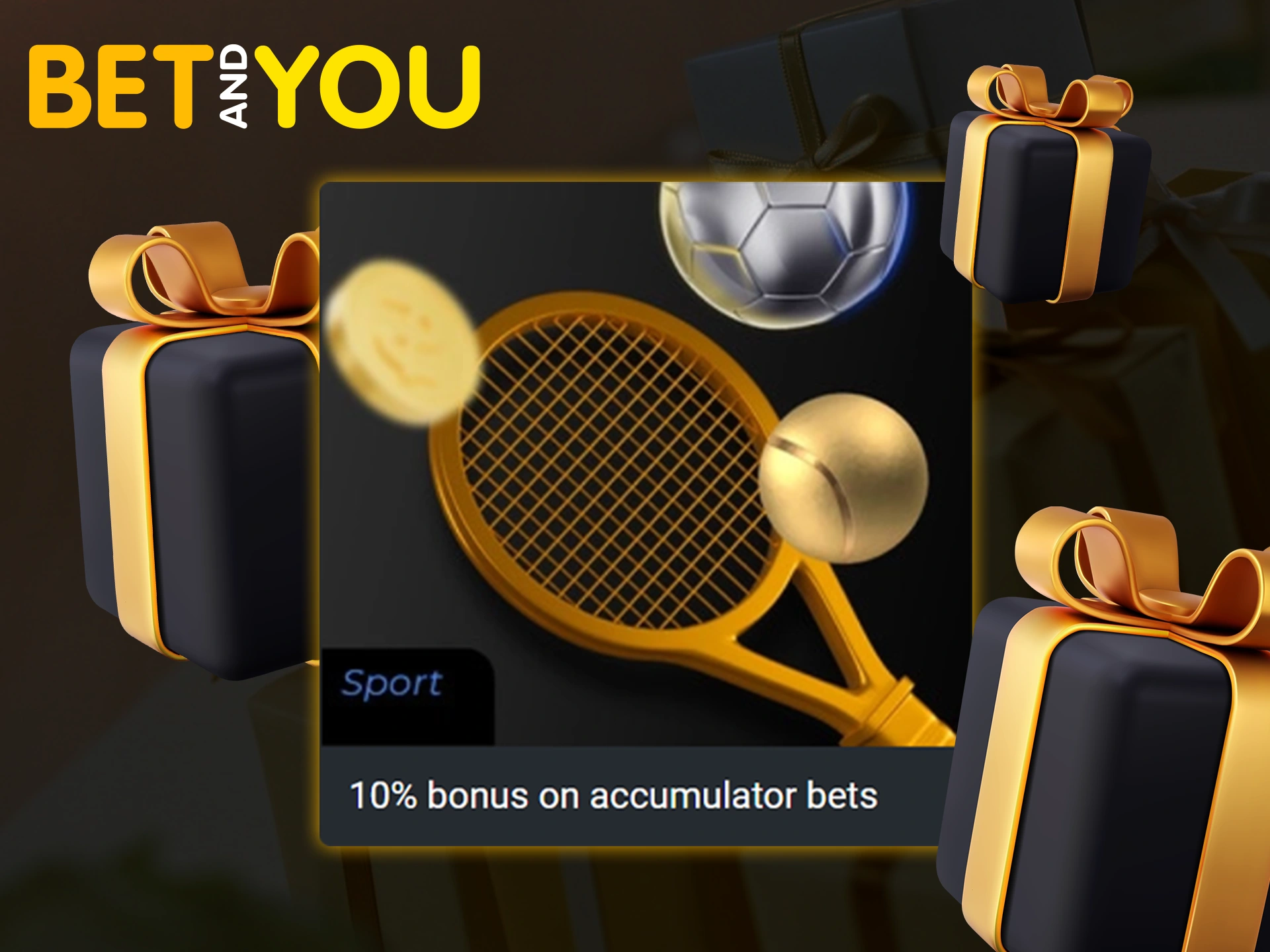 Take advantage of accumulator bets to increase the amount of your winnings at Betandyou.