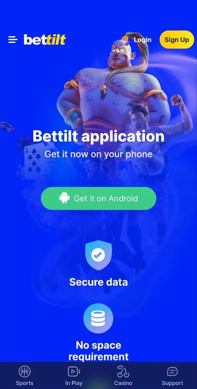 Start the process of downloading the Bettilt app to your mobile device.