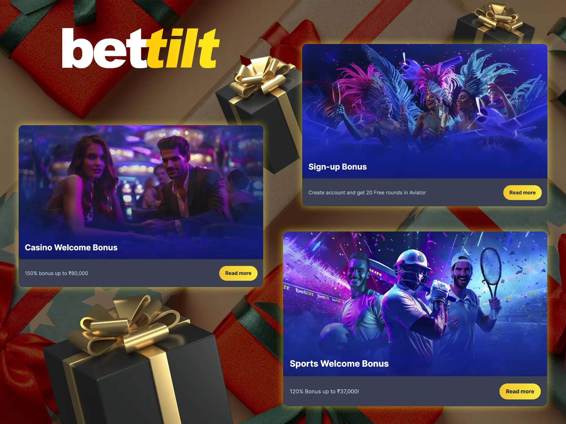 As soon as you sign up, pick up a bonus that significantly increases your first deposit at Bettilt.