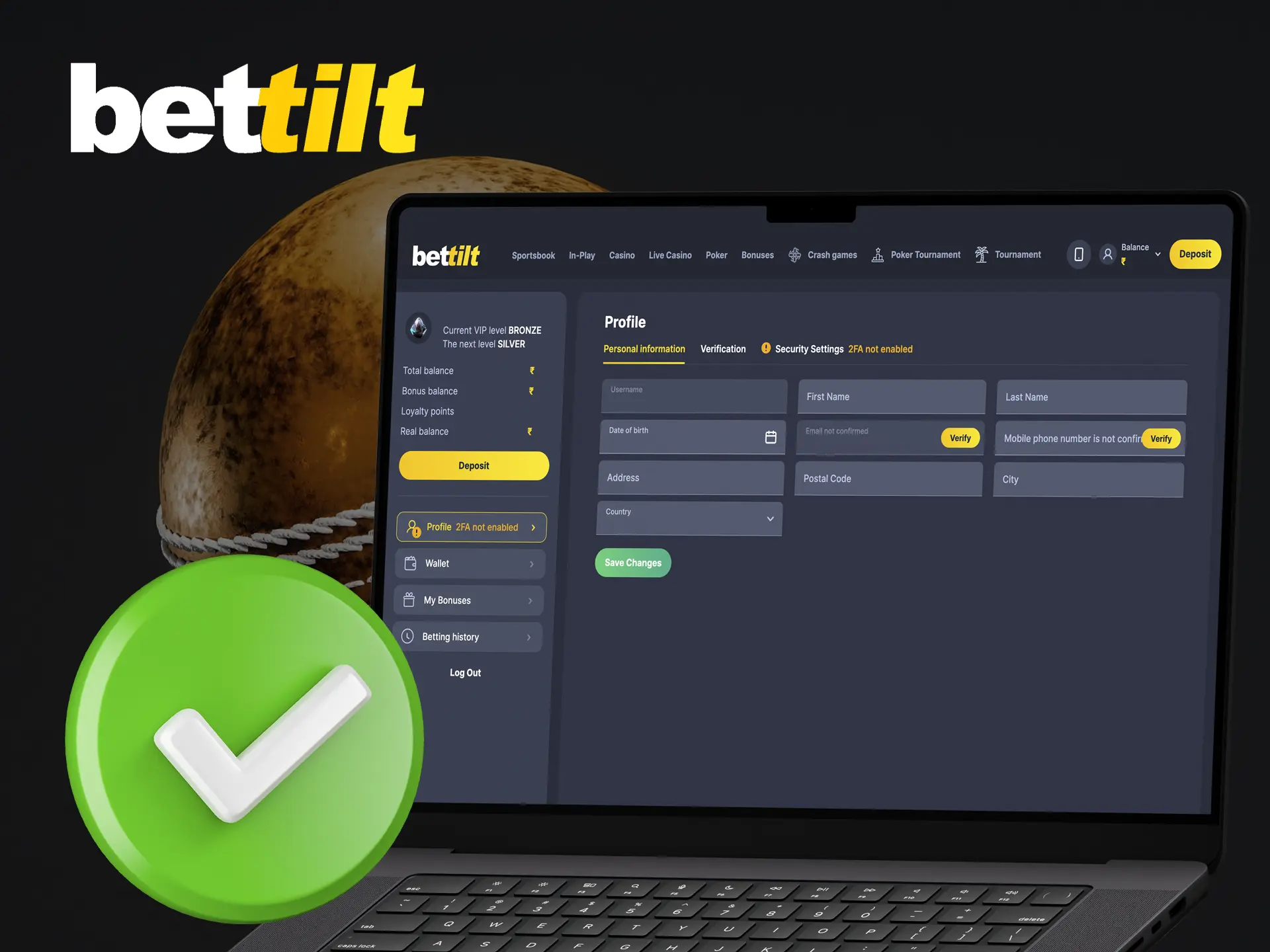 Confirm your identity with the documents to open new functions on the Bettilt website.