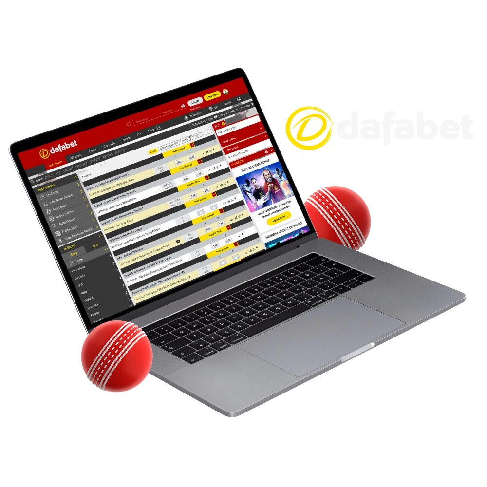 Place a variety of cricket bets with Dafabet.