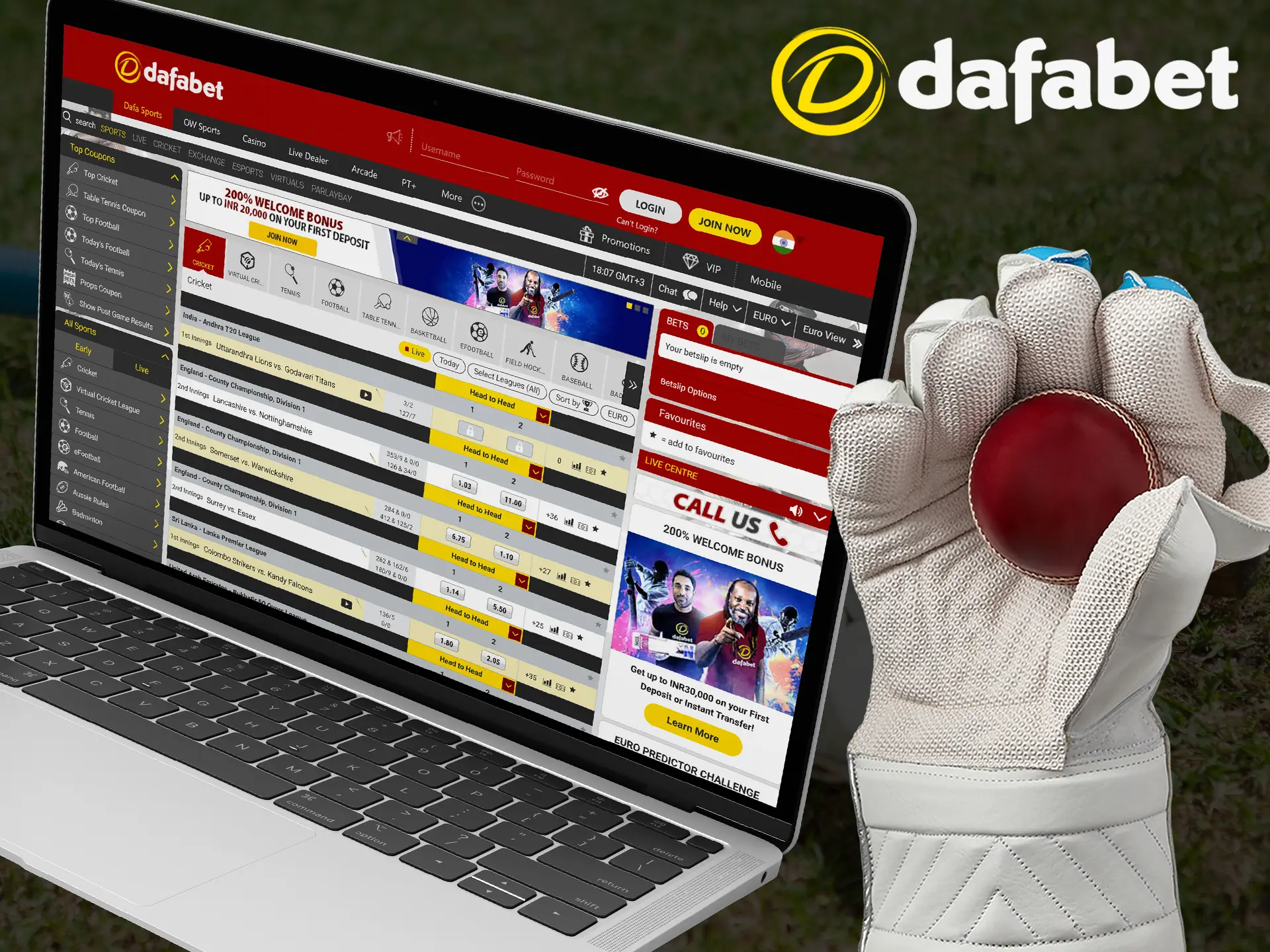 Dafabet is a comfortable cricket betting platform.