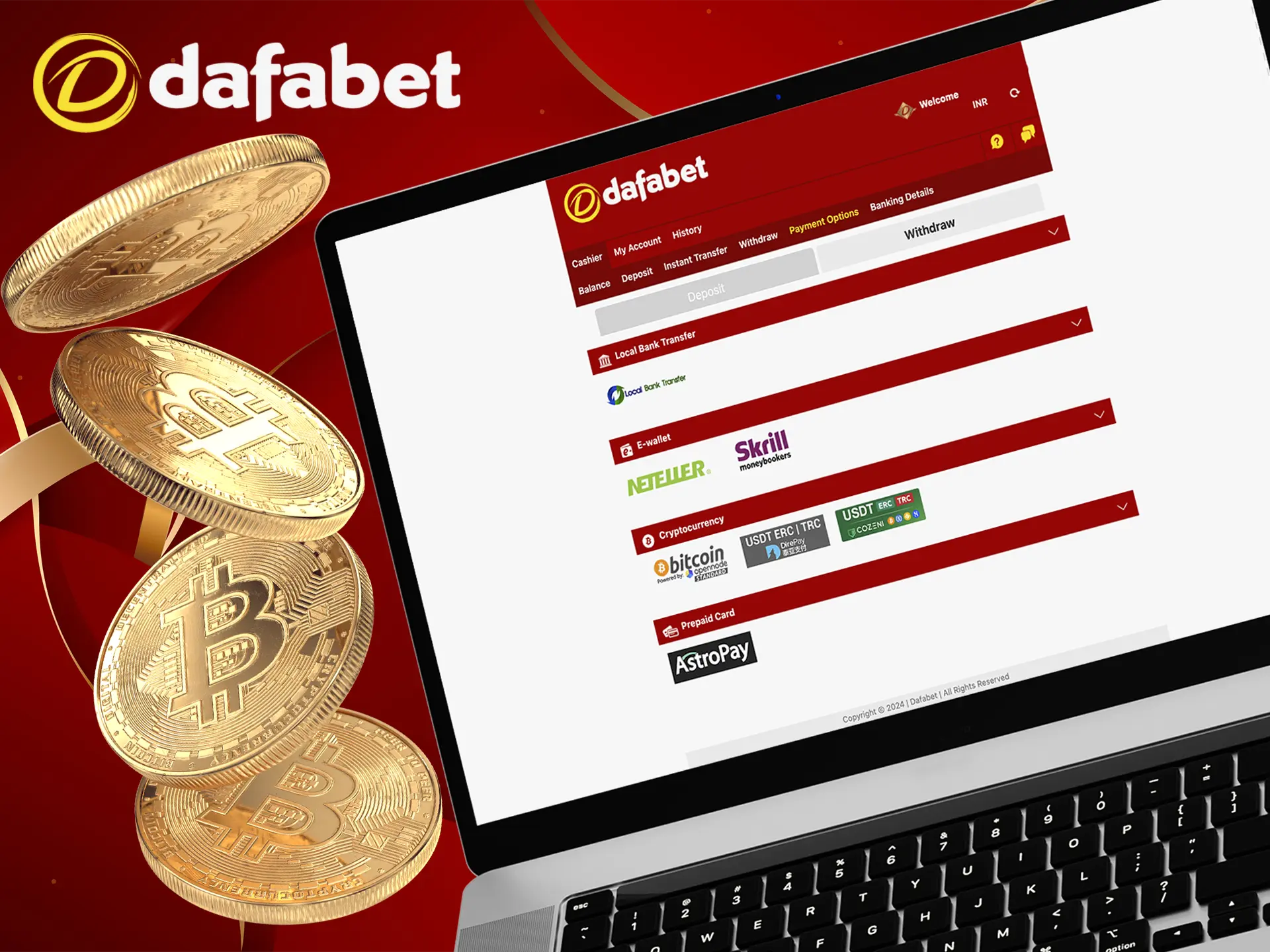 Dafabet Payment Methods: Time, Limits, Bonus 2025