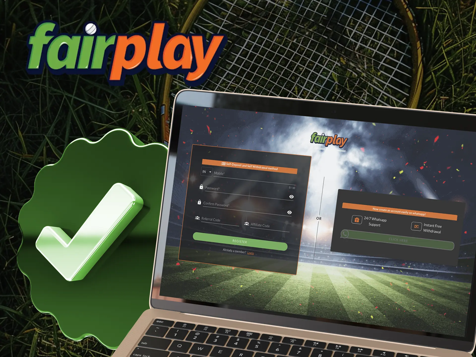 In order for you to access instant withdrawals from Fairplay Casino you need to confirm your personal account.