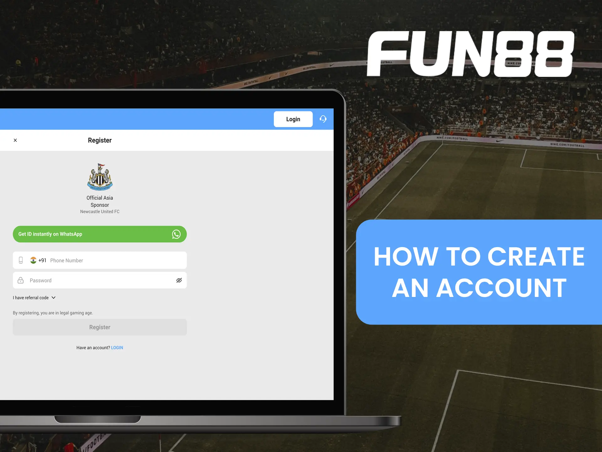 Create an account at Fun88 to immerse yourself in the world of the best slots and high odds sports betting.