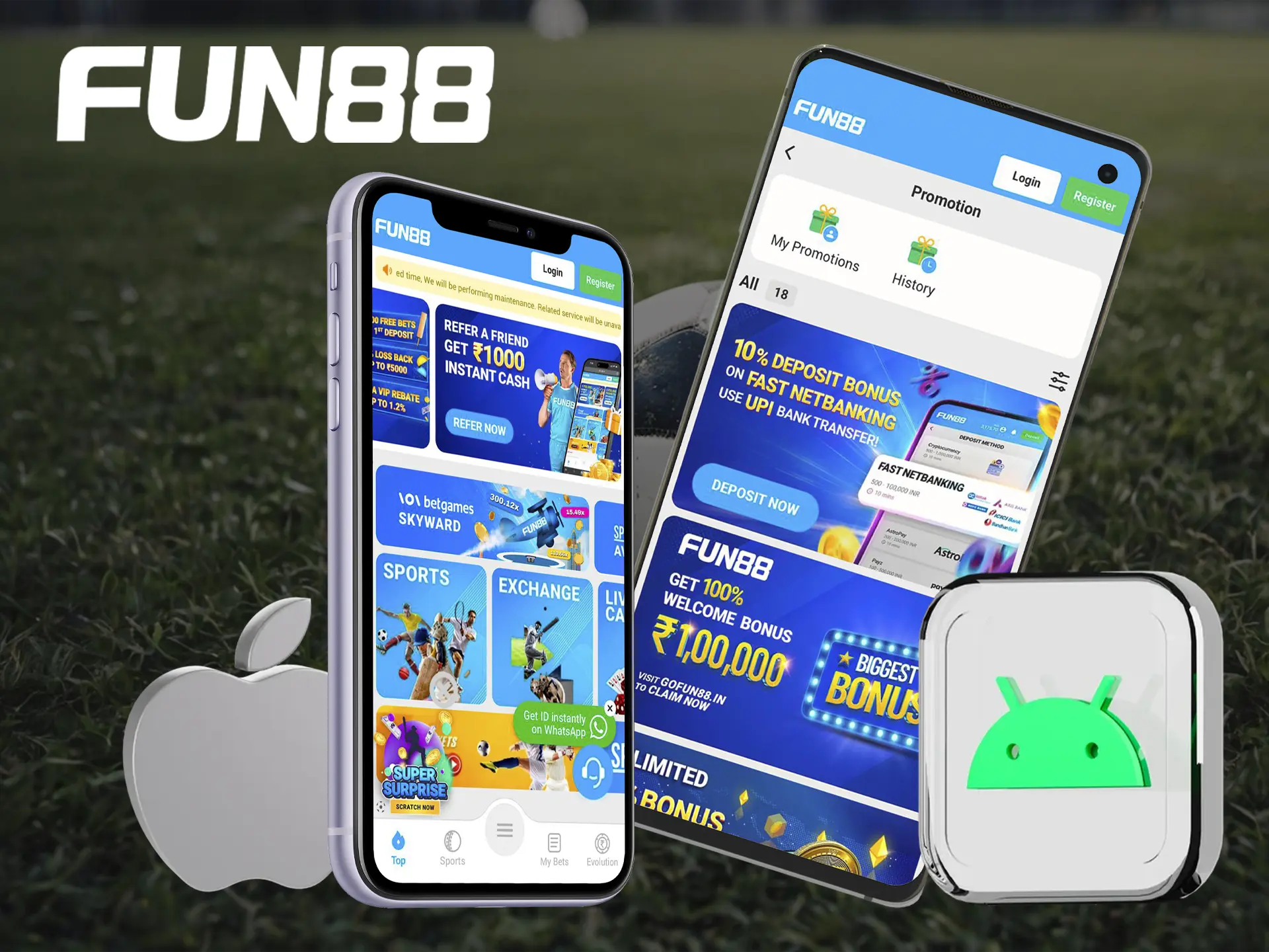 Use the Fun88 app to keep up to date with the latest sports and betting news.