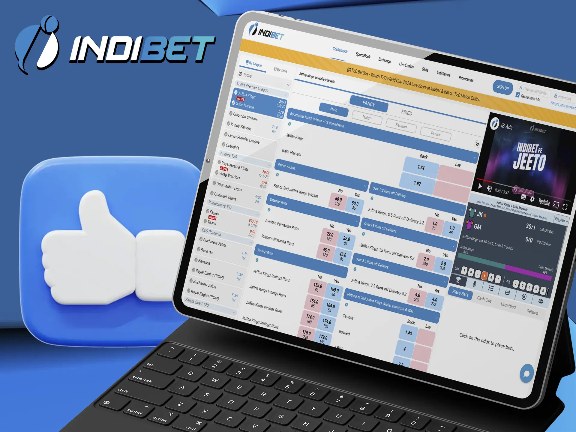 Find out why bettors love betting at Indibet so much.