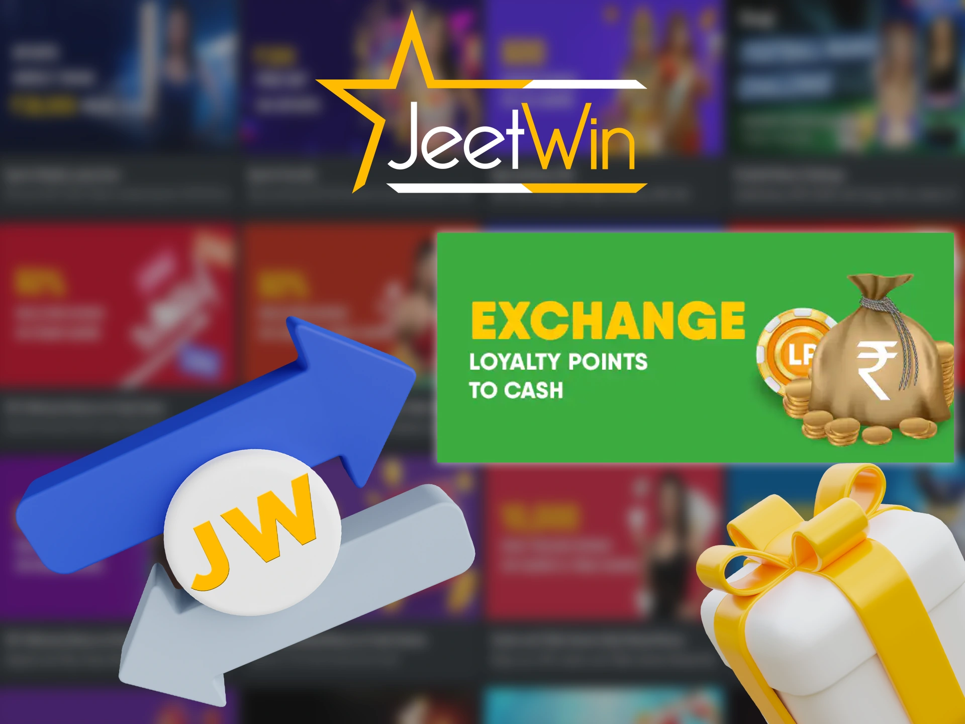 Exchange your Jeetwin points for cash using the JW Point Exchange bonus.