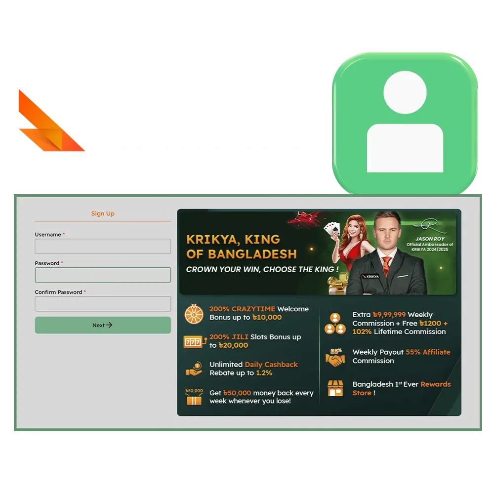 Learn how to register an account at Krikya Casino quickly and efficiently.