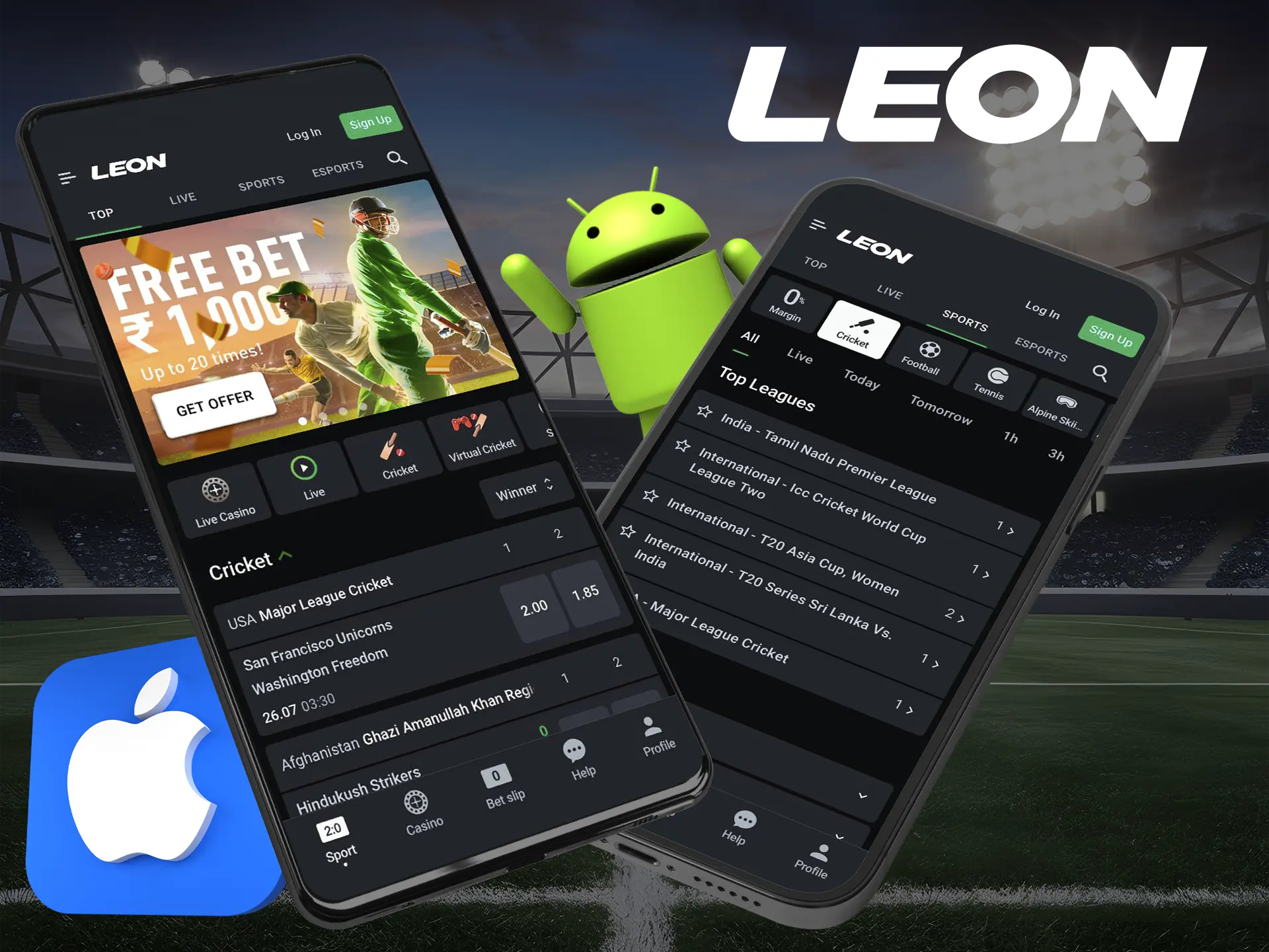 Use the latest Leonbets mobile app, which offers a high level of protection.