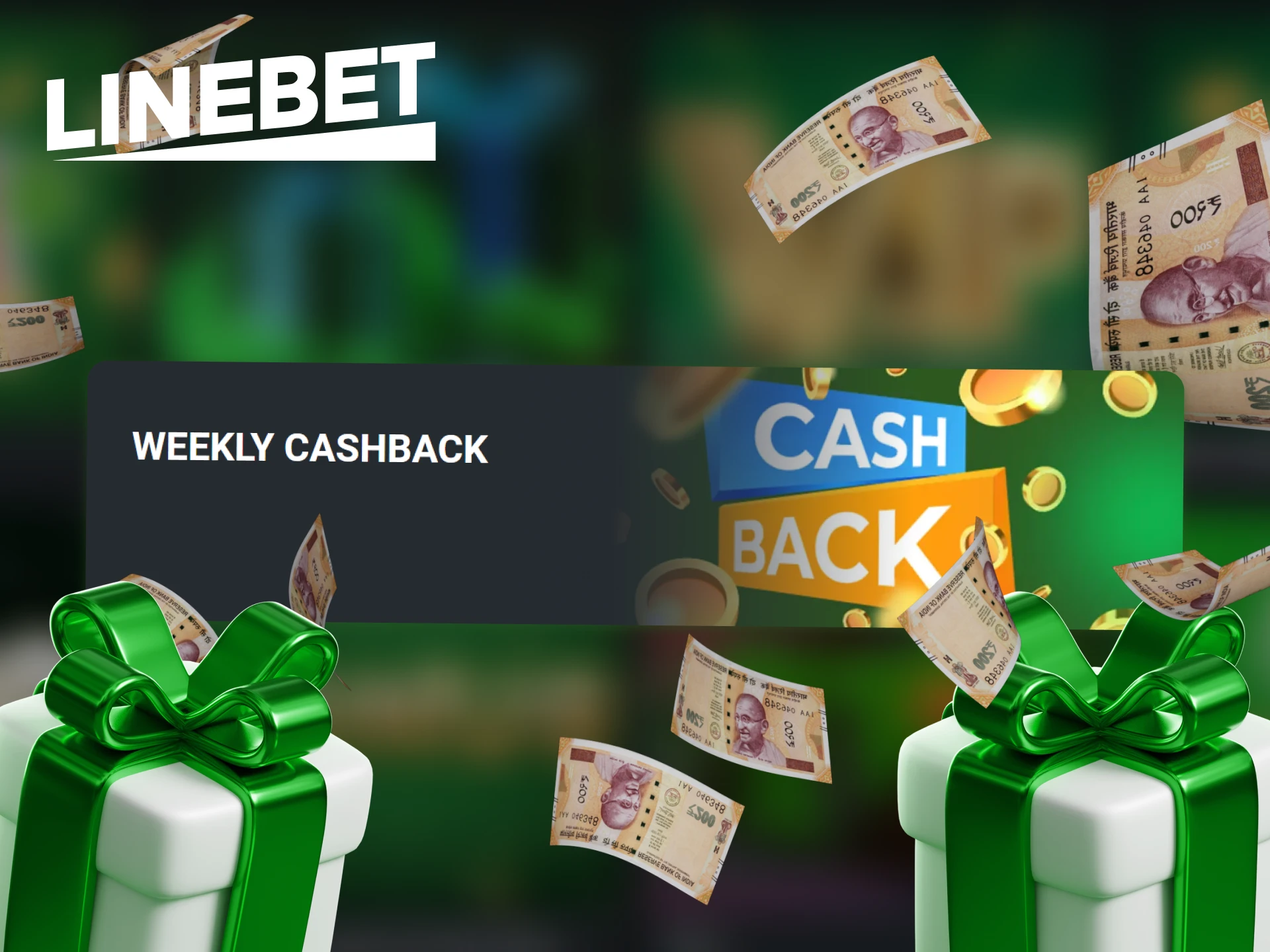 Every week you can get cashback on your sports bets on Linebet.