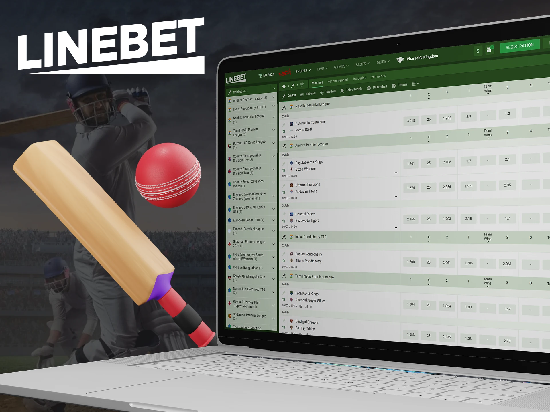 Get the most out of your cricket betting experience with Linebet.