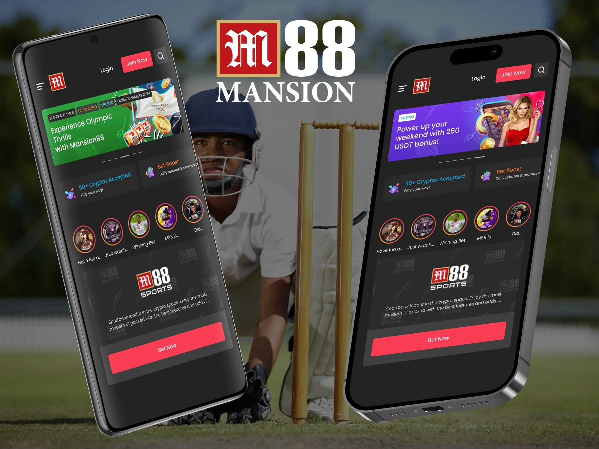 Use M88 Casino from anywhere, thanks to the innovative mobile app.