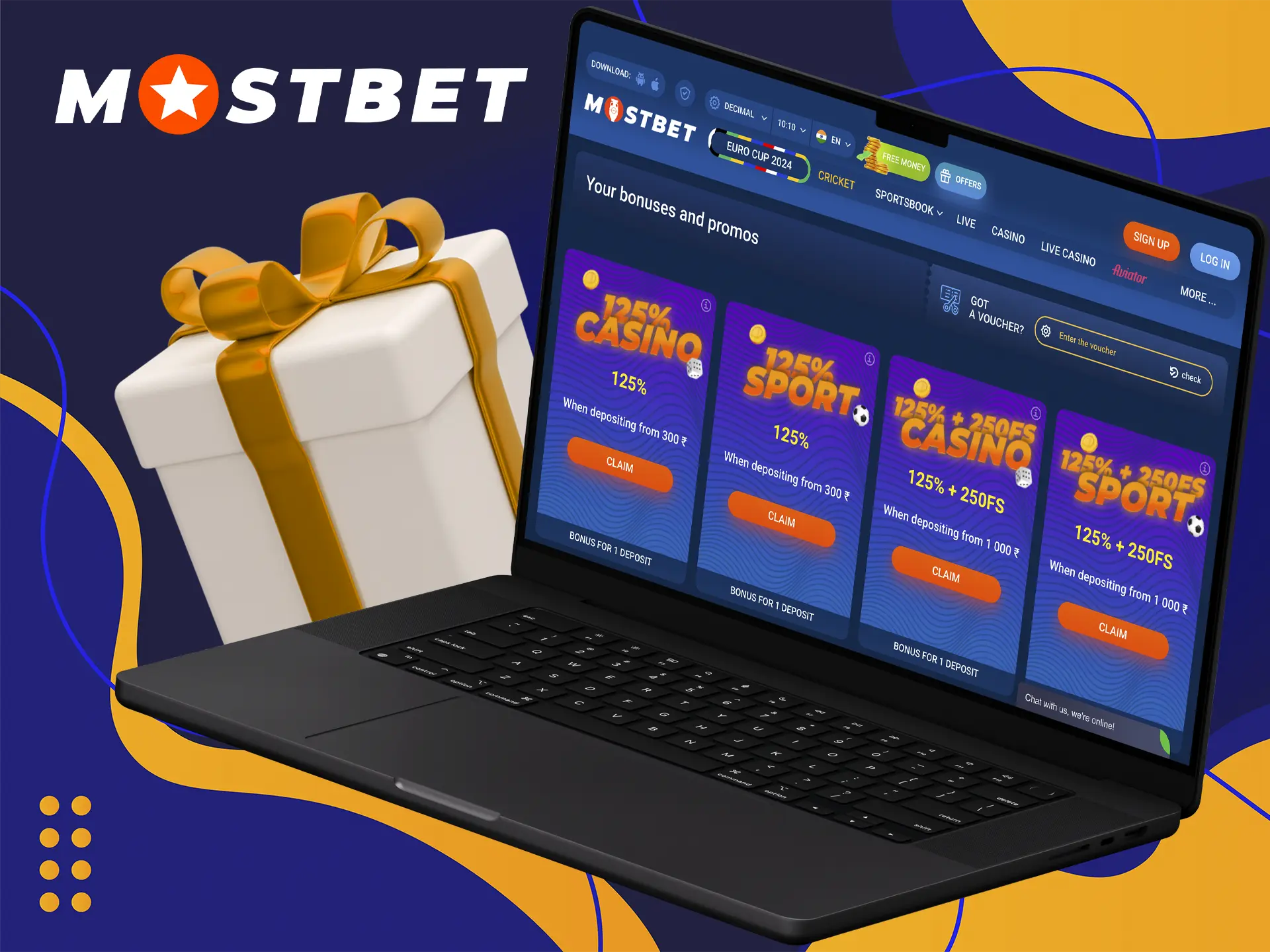 Get the chance to boost your first deposit thanks to Mostbet's bonus programme.