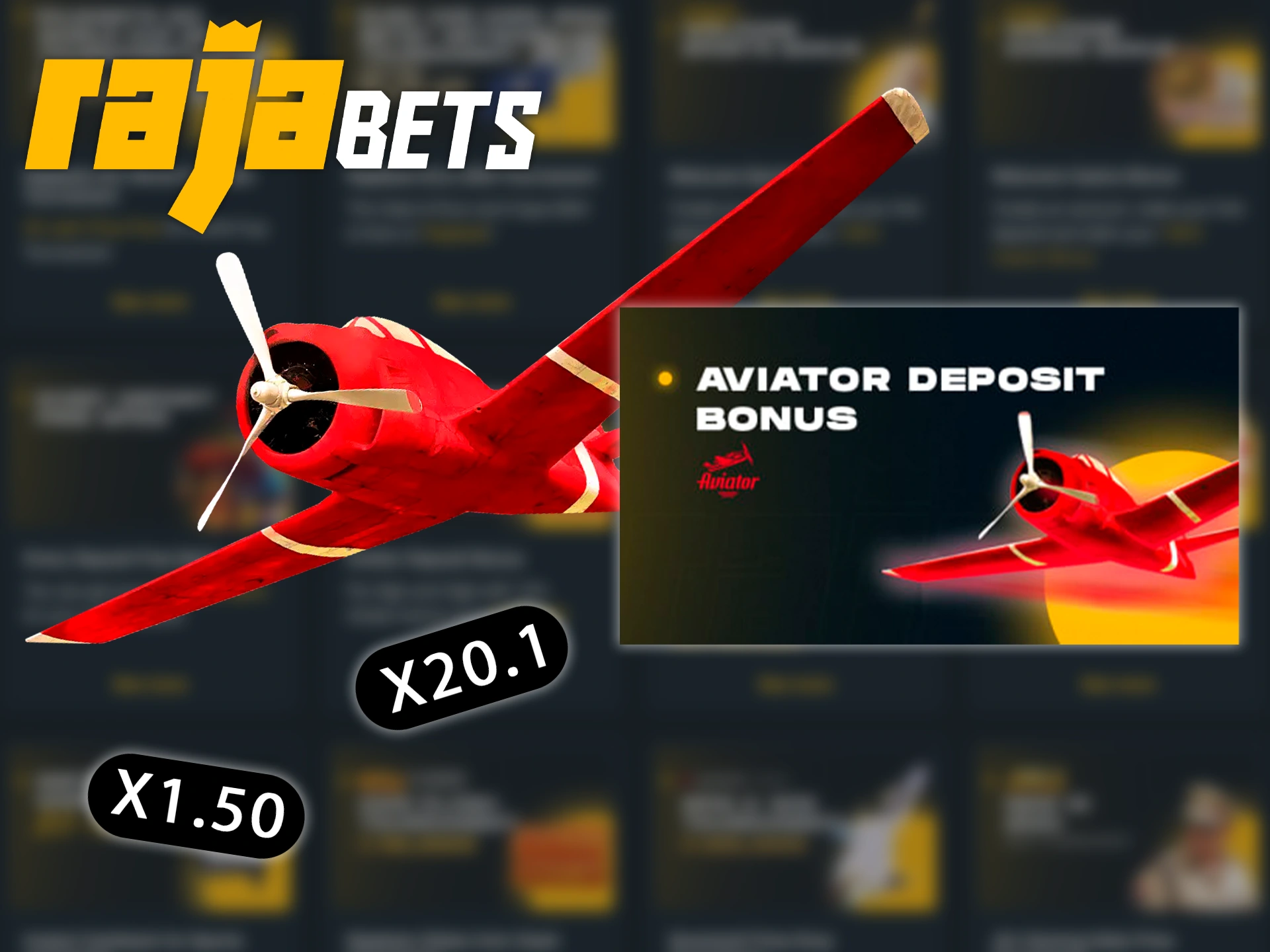 Receive a 10% bonus on the Aviator game after making a deposit at Rajabets.