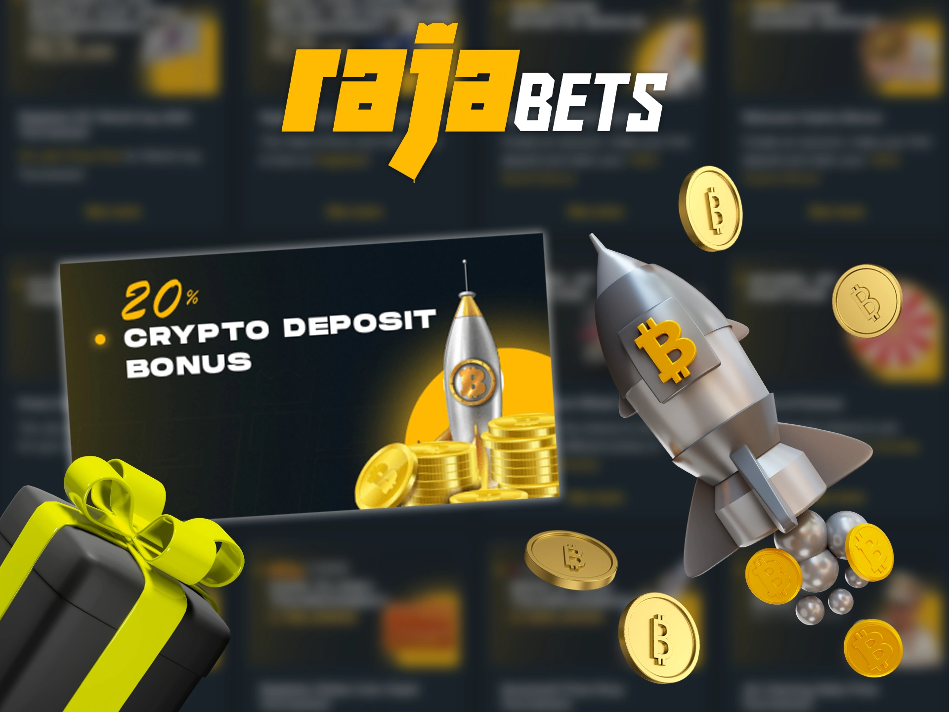 Get a bonus on cryptocurrency deposits at Rajabets.