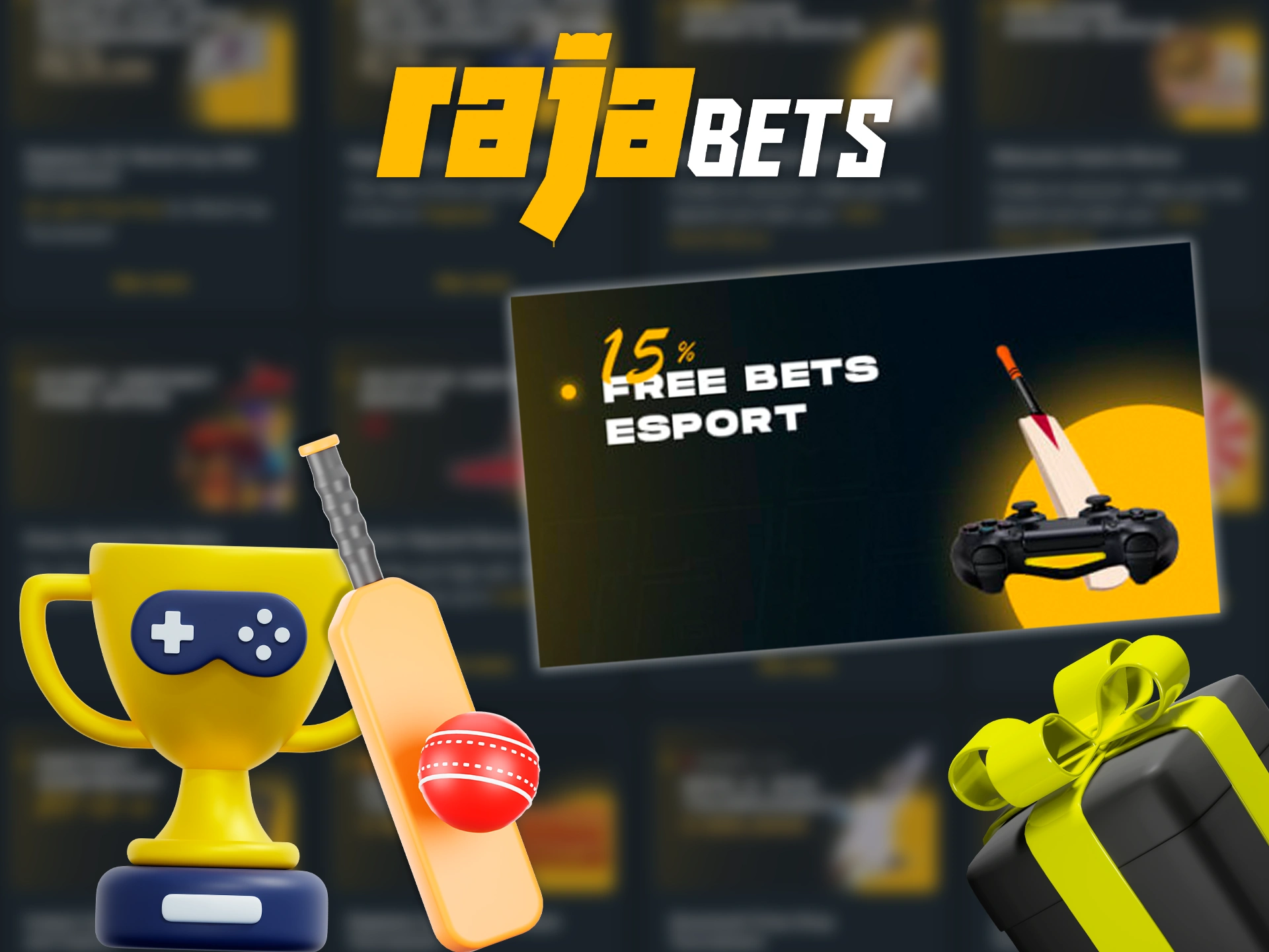 Get free eSports bets at Rajabets and have fun playing.