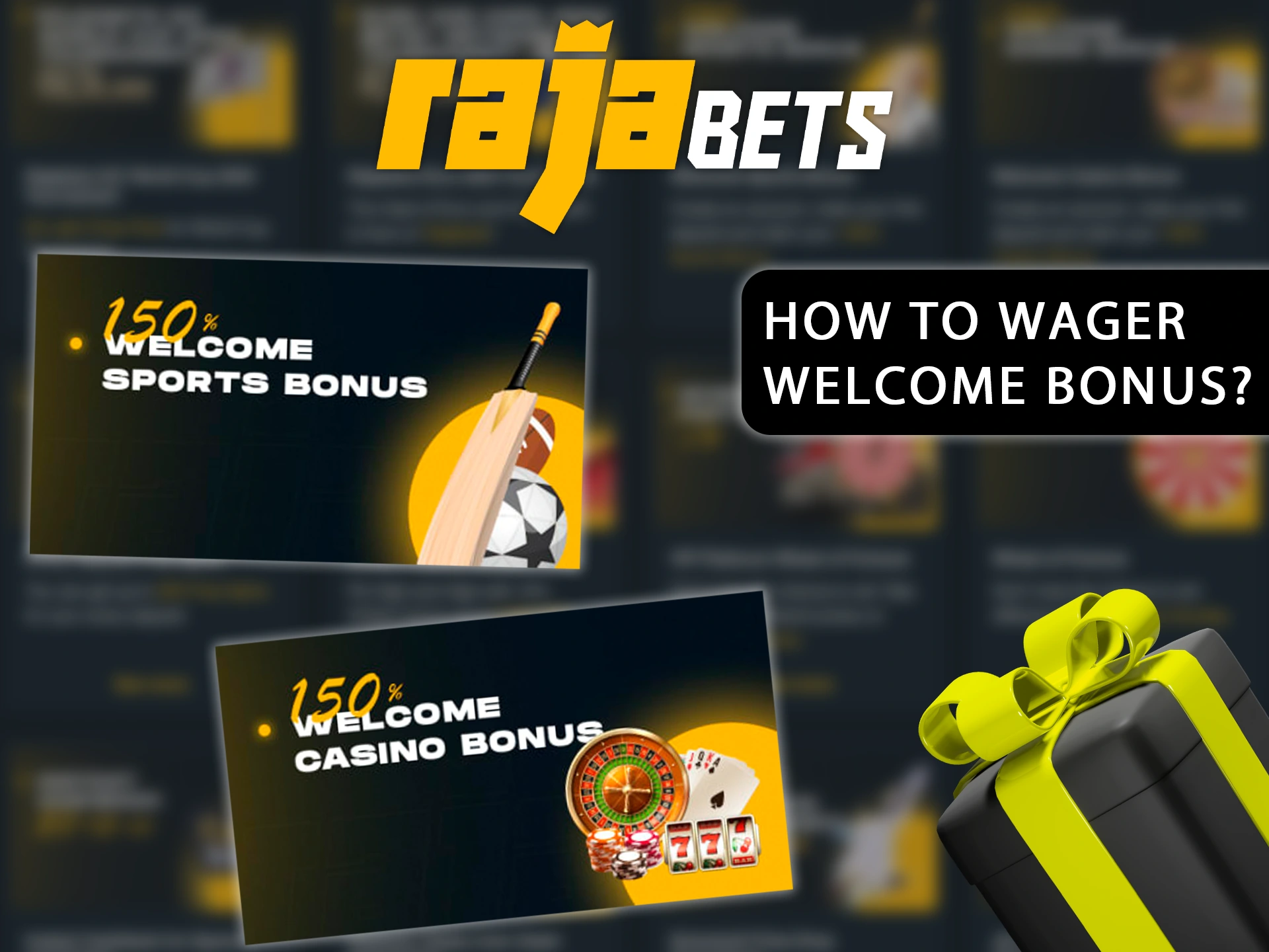 To use the Rajabets welcome bonus, you must meet these wagering requirements.