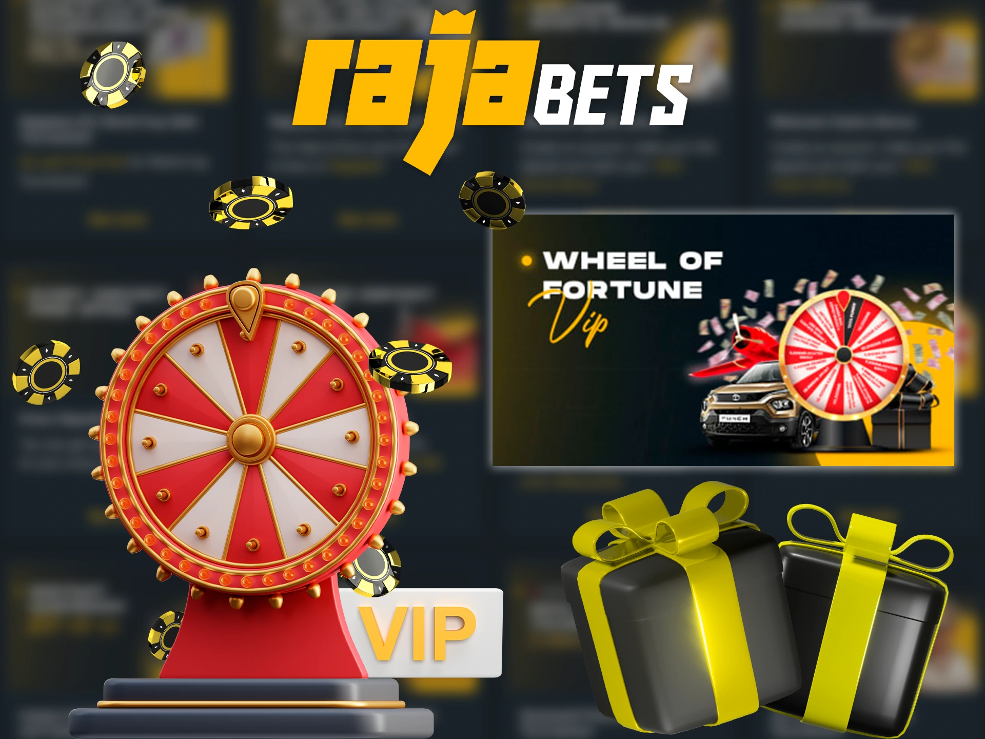 Make a deposit to Rajabets weekly to gain access to the exclusive Vip Platinum Wheel.