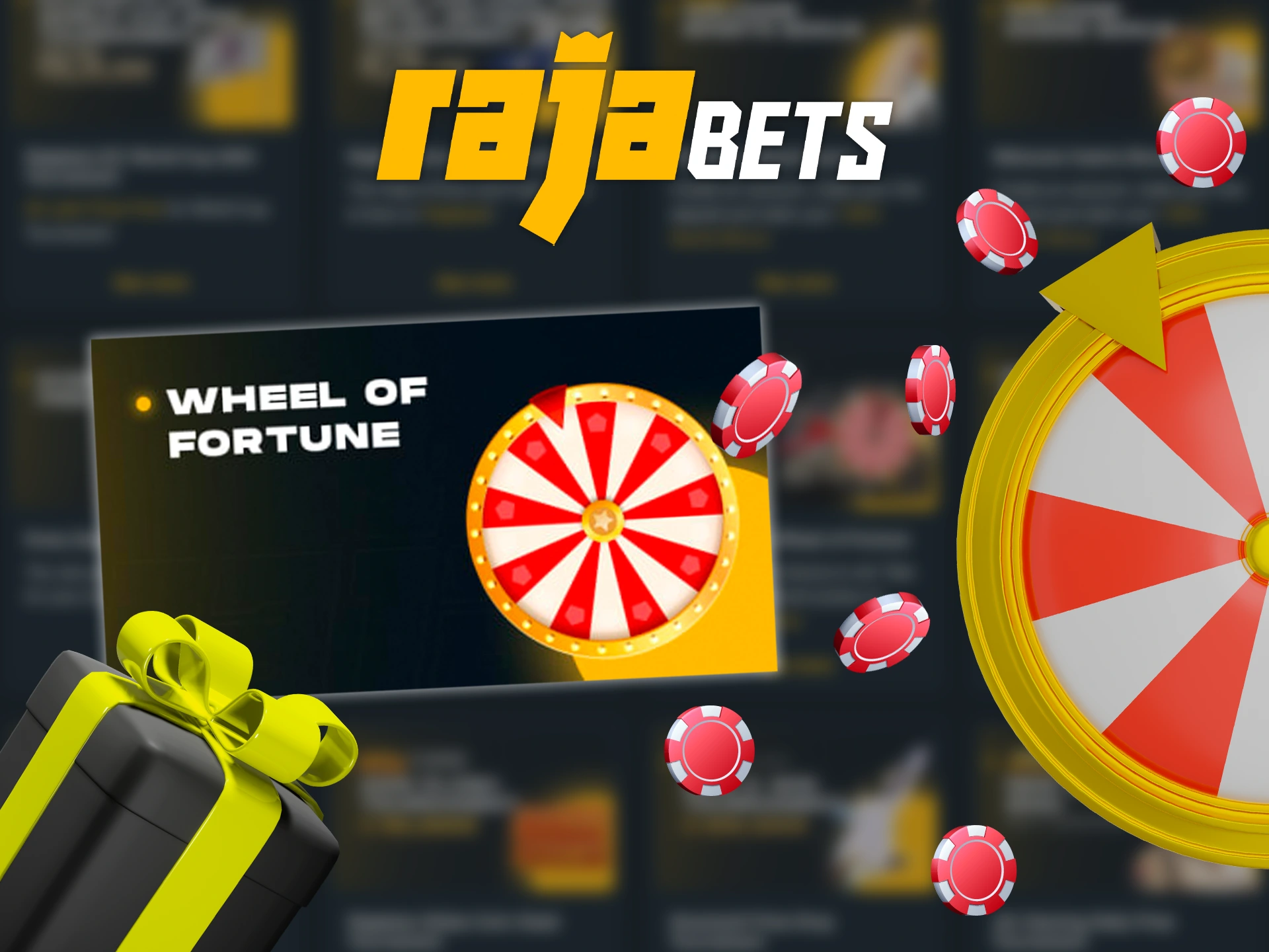 Make deposits at Rajabets and receive rewards from the Wheel of Fortune.