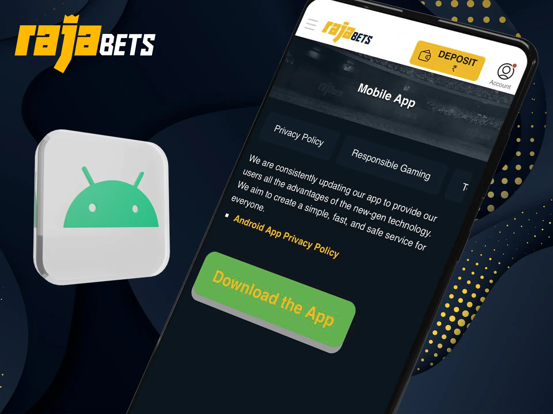 Make sure you download the Rajabets app so that you don't miss an important cricket match and place a bet.