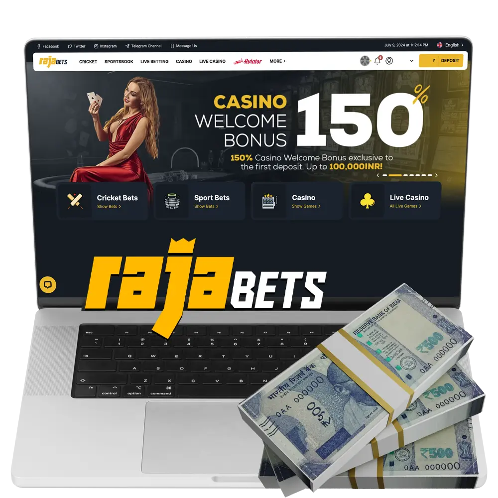 Find out about all the ways to fund your account at Rajabets Casino.