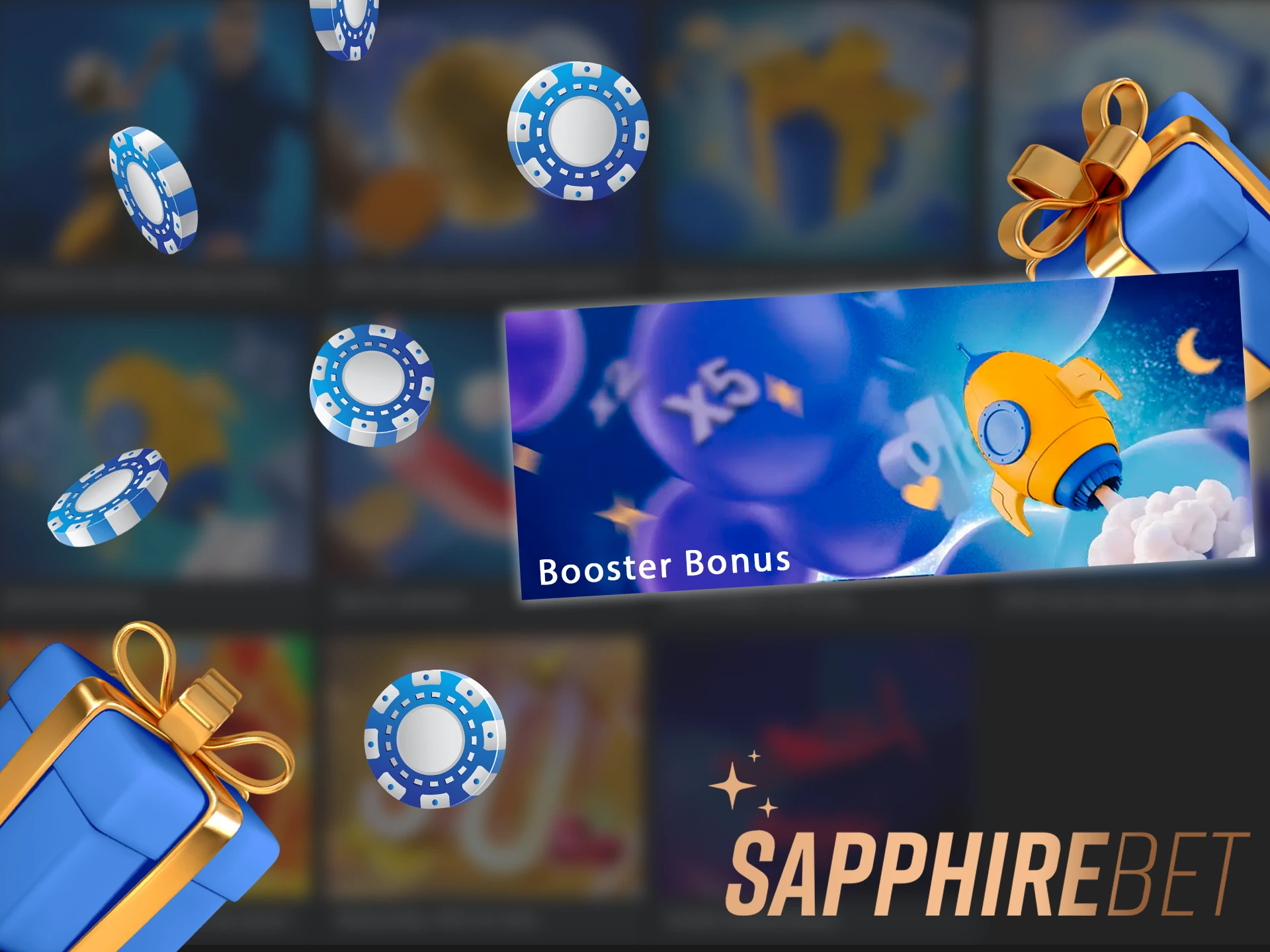 SapphireBet offers a Booster bonus for winning parlays.