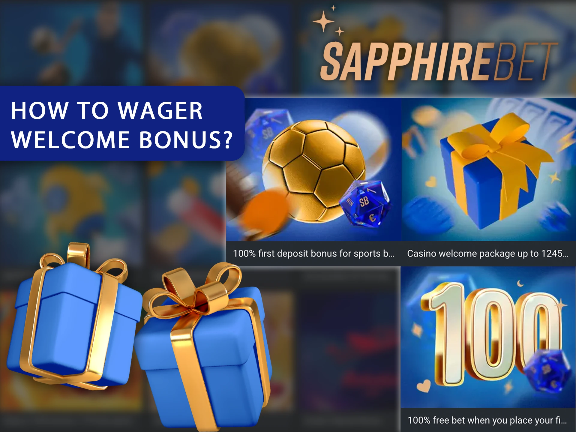 To use the Sapphirebet welcome bonus, you need to meet specific wagering requirements.