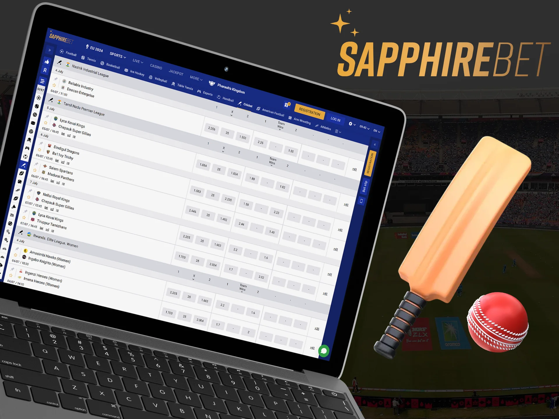 Find out why many people choose Sapphirebet for cricket betting.