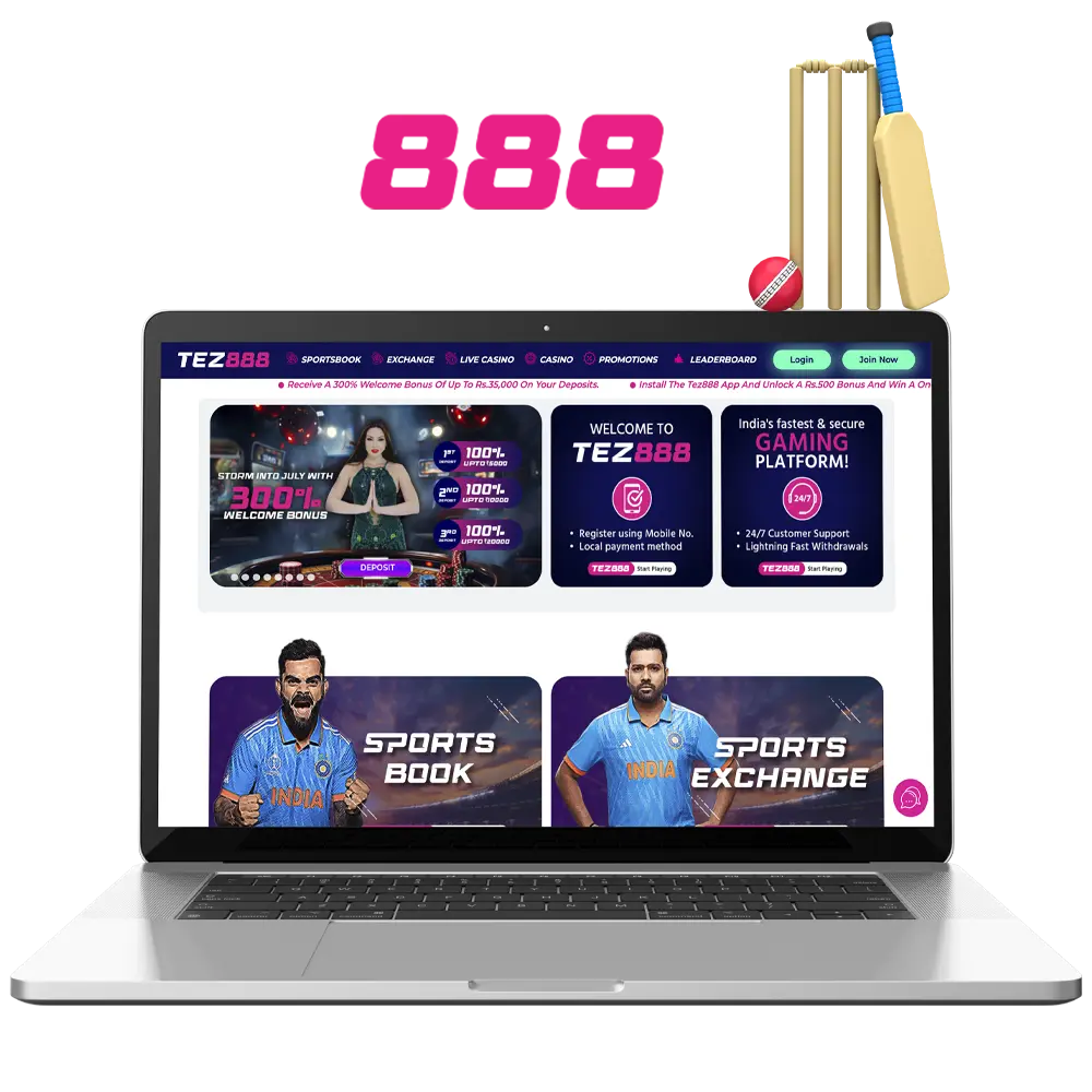 Explore cricket betting at Tez888 bookmaker.