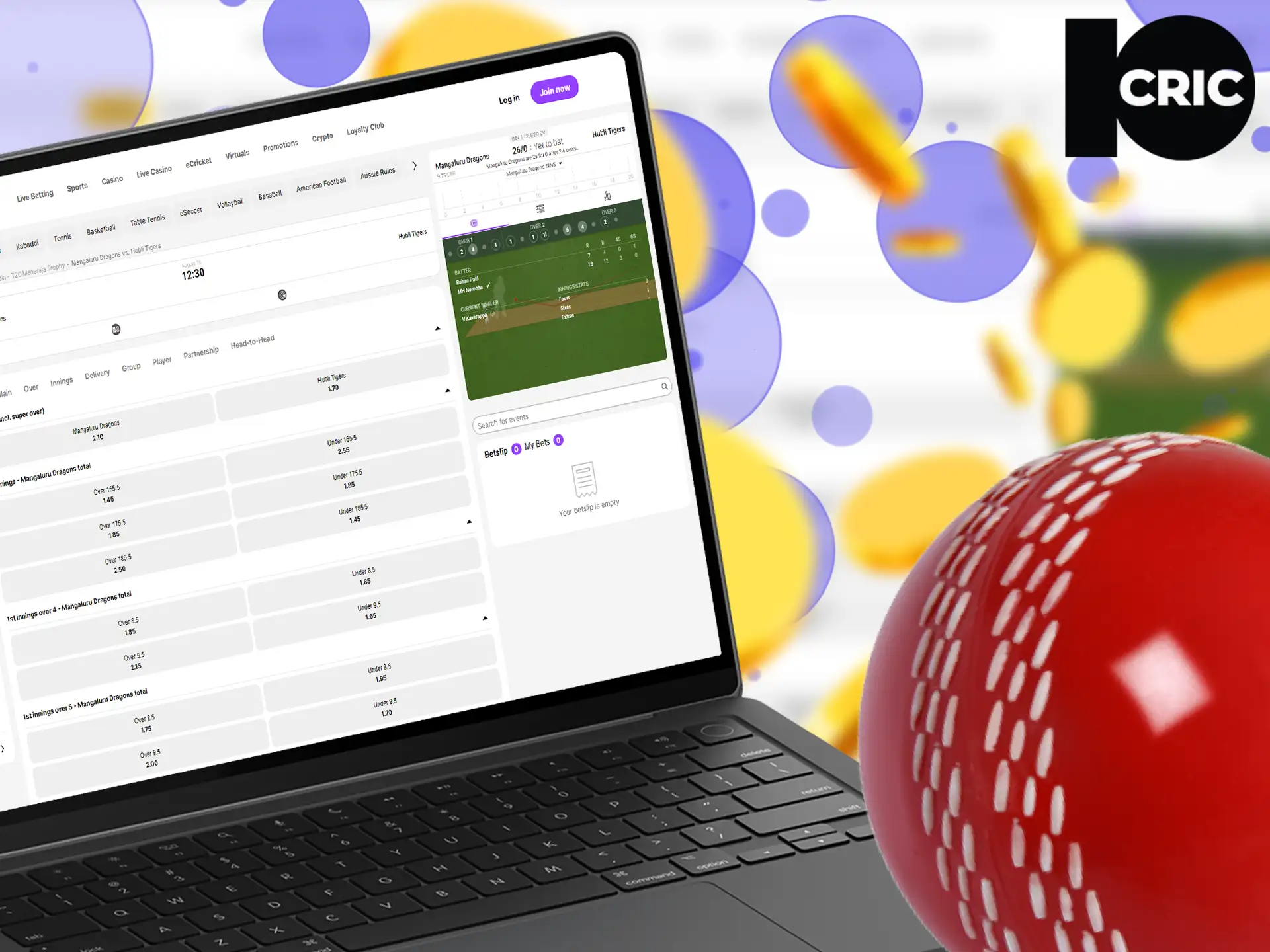 10Cric provides accurate and competitive cricket betting odds, ensuring fair play for both new and seasoned bettors.