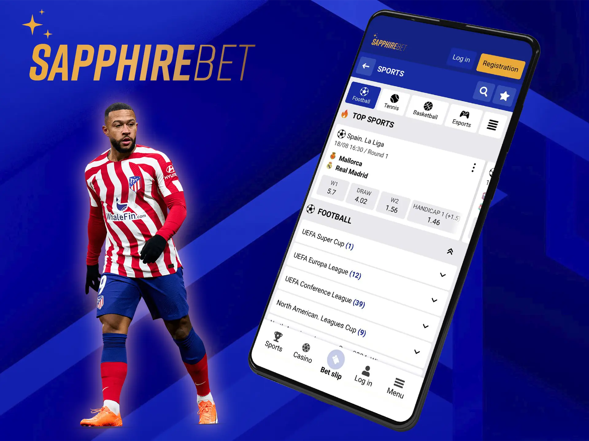 Using the Sapphirebet app you always have the opportunity to make an accurate prediction on a football match quickly and in just a couple of clicks.