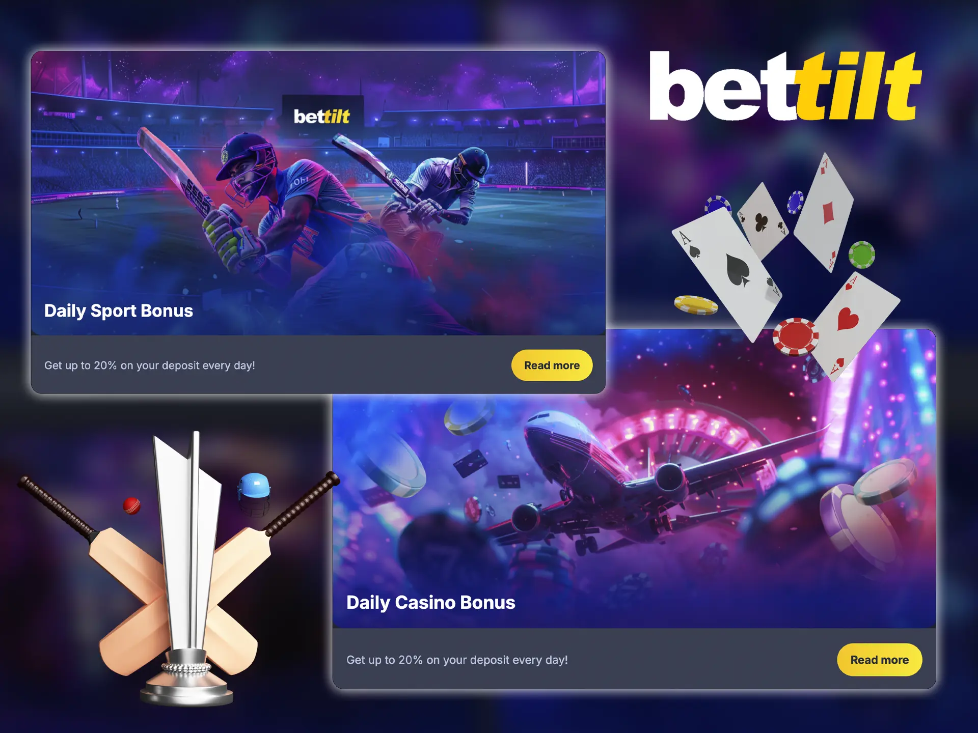 Get lucrative bonuses from Bettilt Casino when you make a daily deposit.