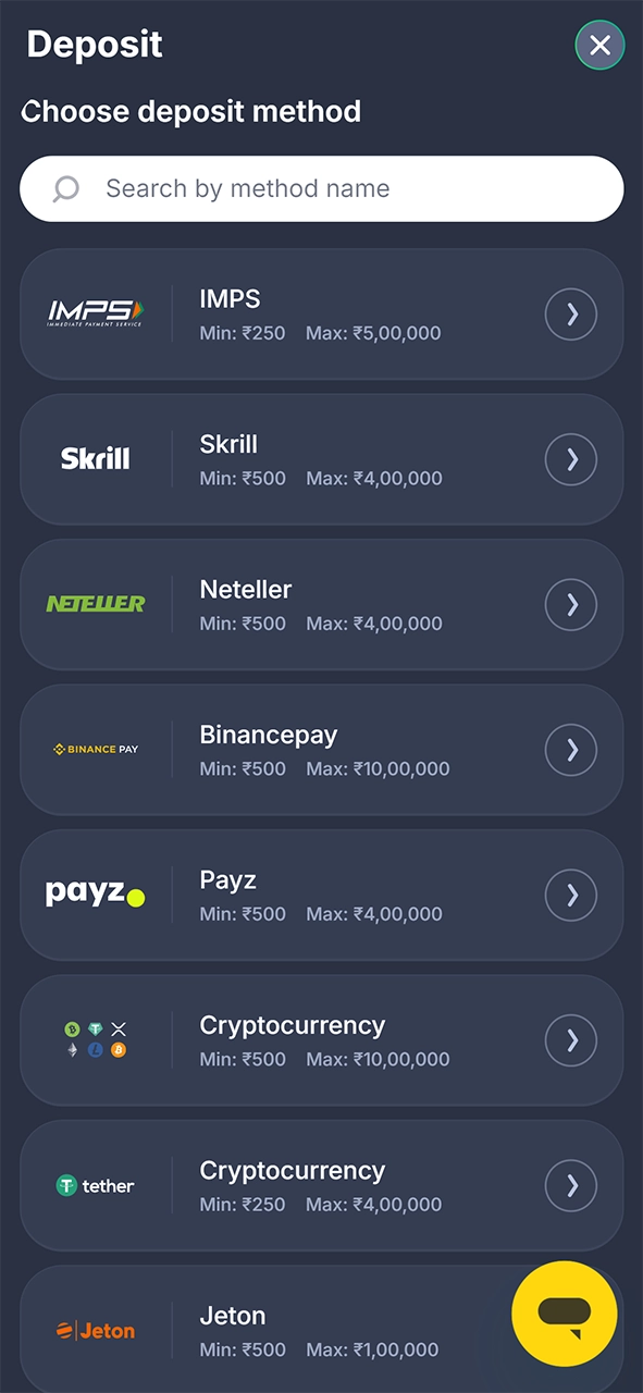 In order to bet on cricket at Bettilt, you need to deposit your balance.