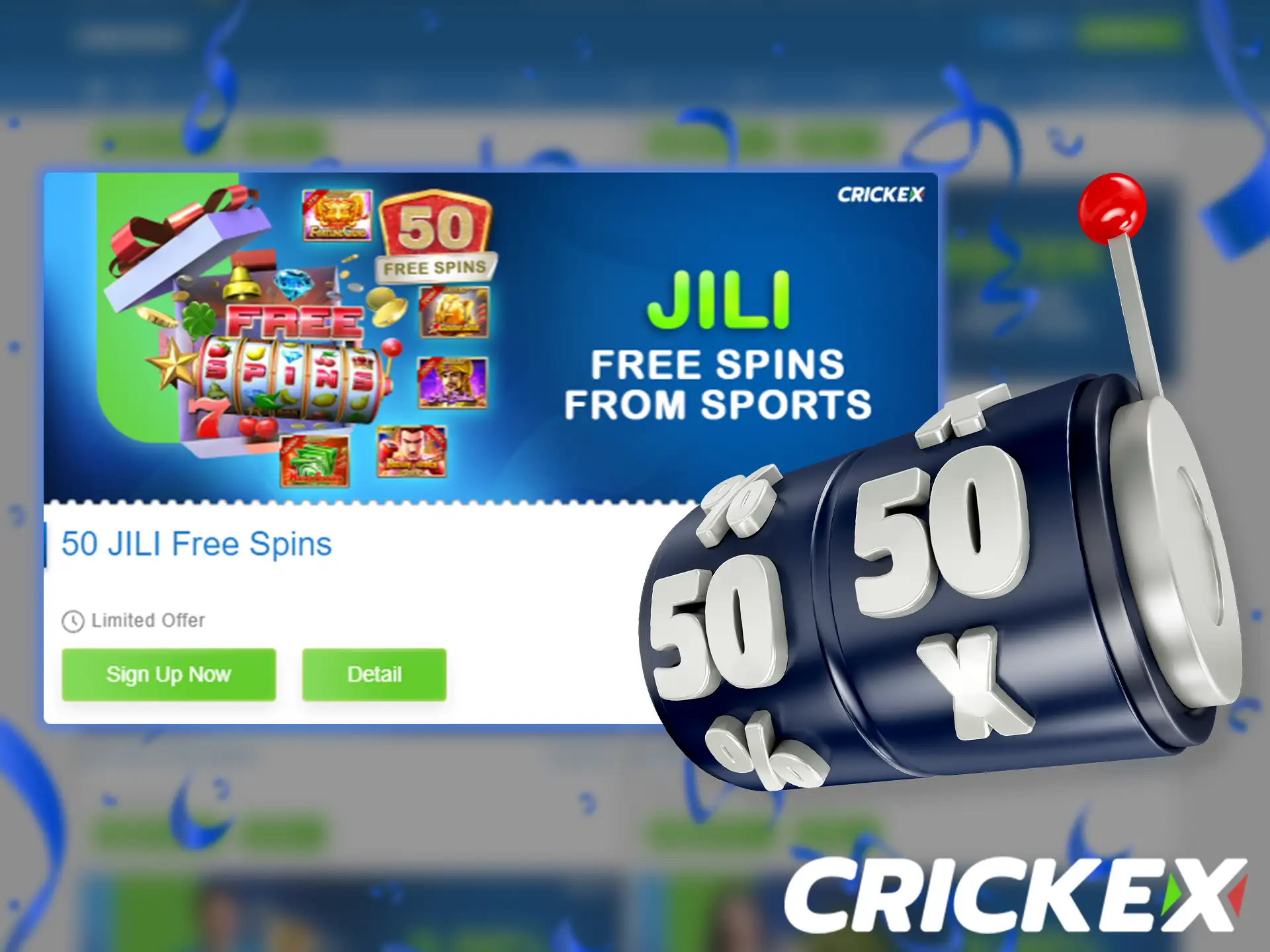 Play JILI games on Crickex and get rewarded with bonuses.