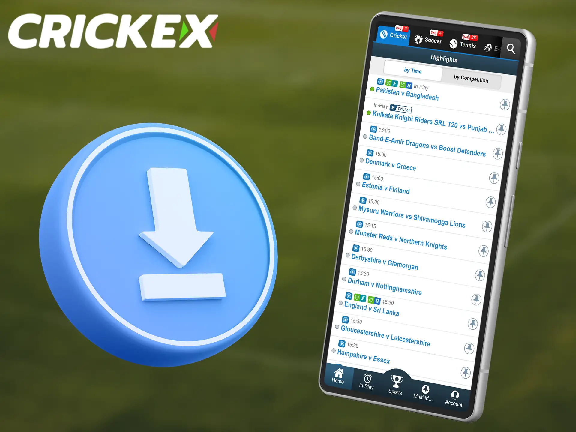 Bet on cricket with the convenient Crickex mobile app.