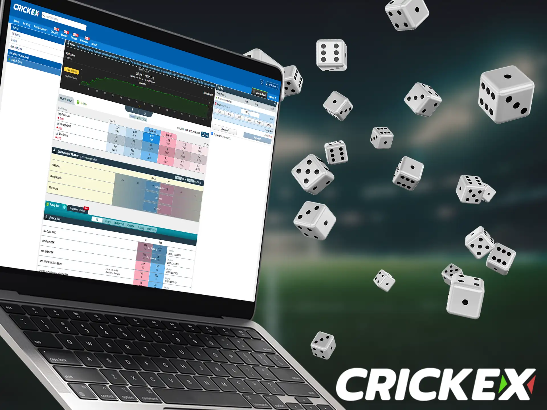 Crickex provides attractive betting odds to maximize your winnings.