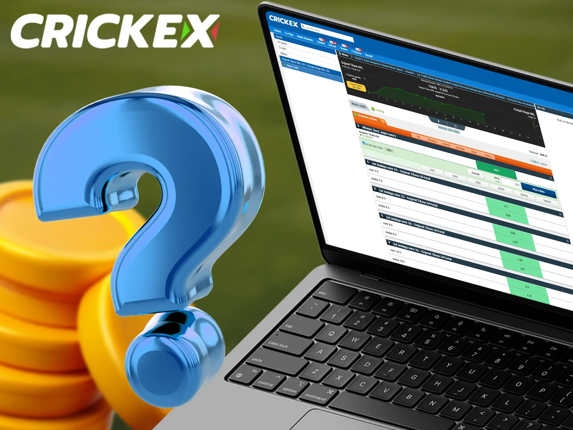 Crickex makes it easy to bet with real money.