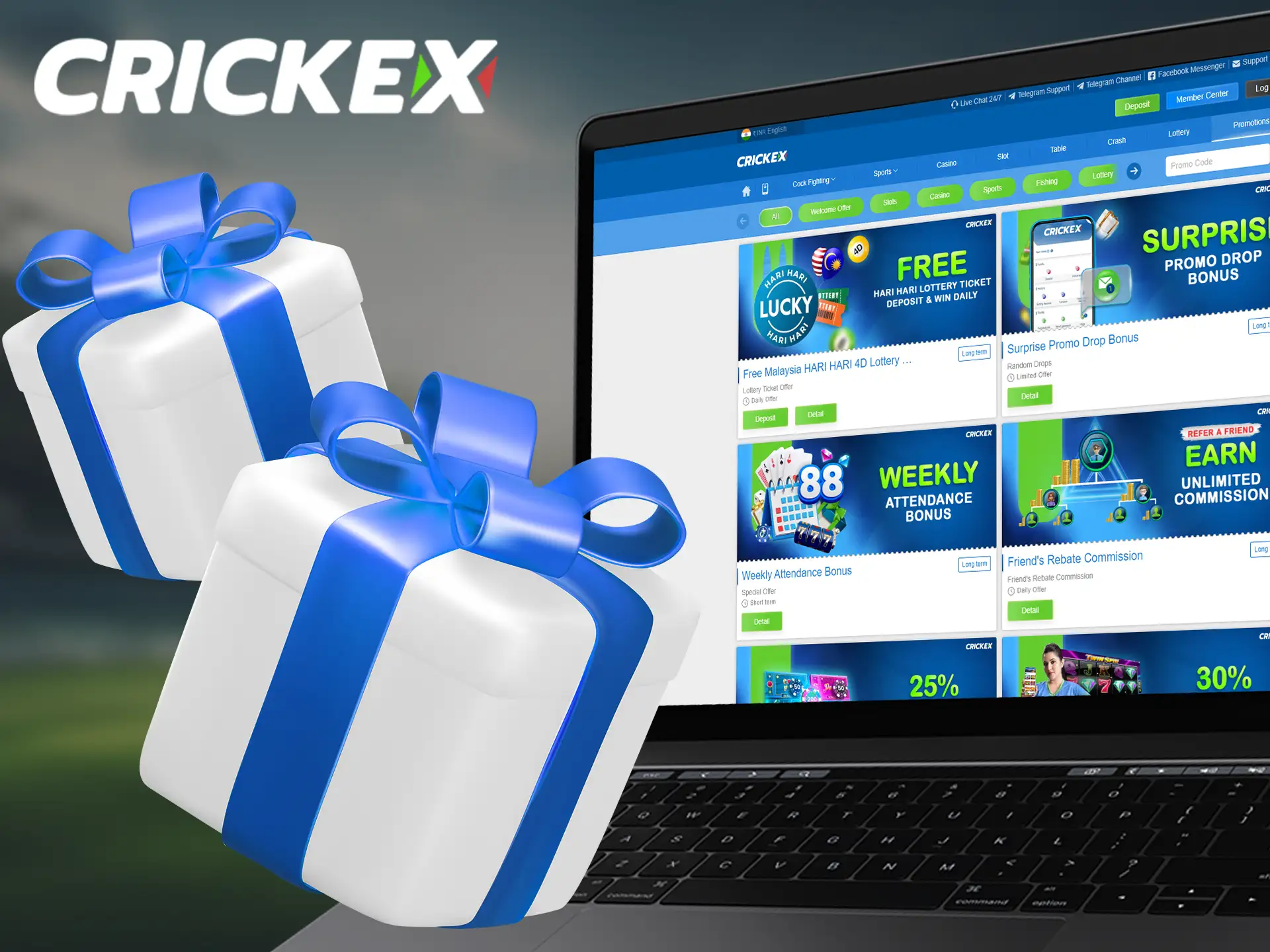 With Crickex bonuses, you can enjoy more gameplay and rewards.