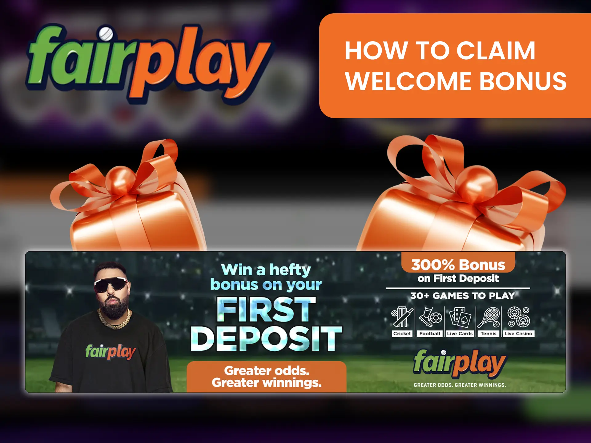 Find out how to quickly and easily take advantage of the welcome bonus from Fairplay Casino.