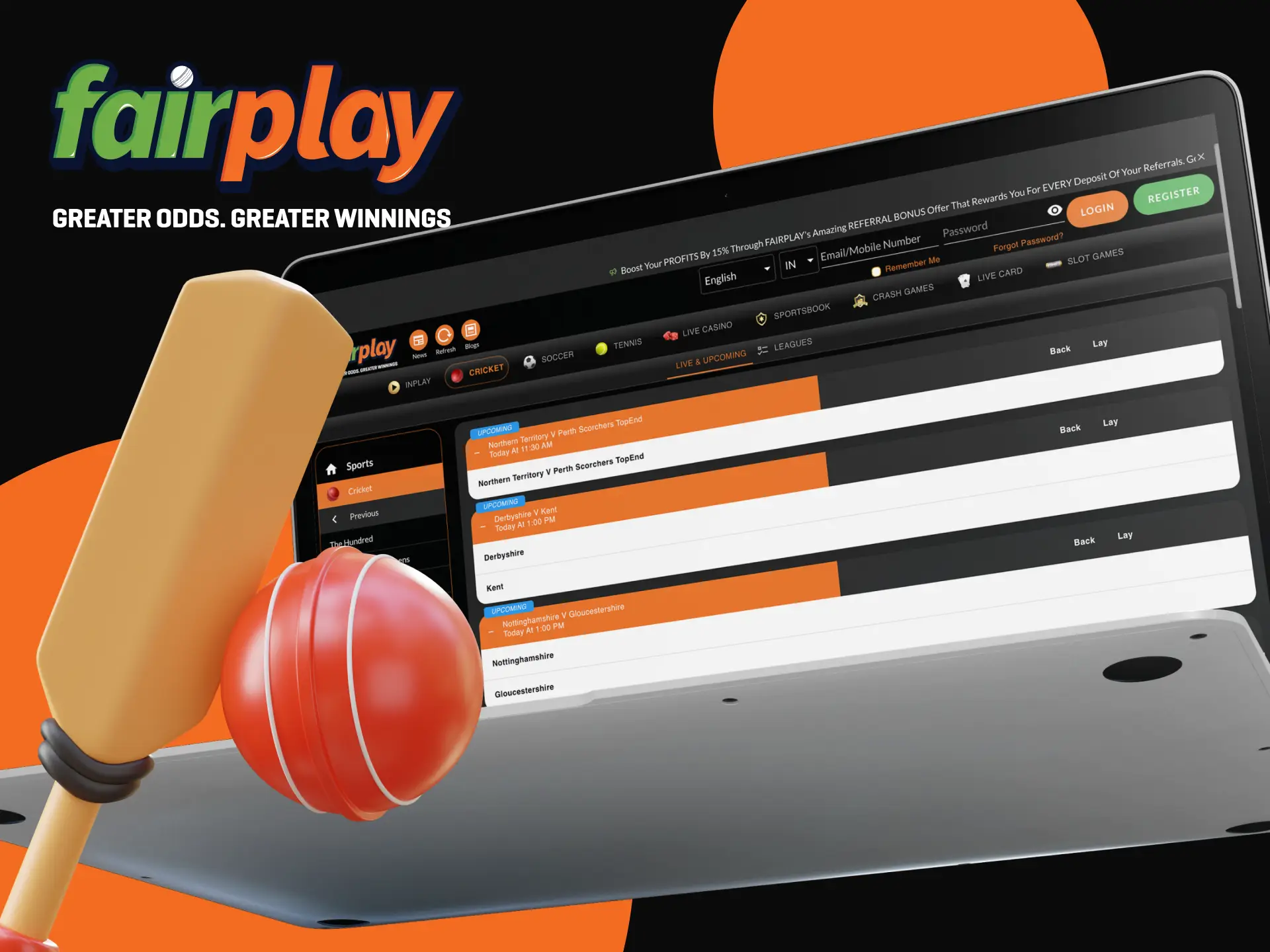 Join Fairplay and stay up to date with all cricket tournaments.