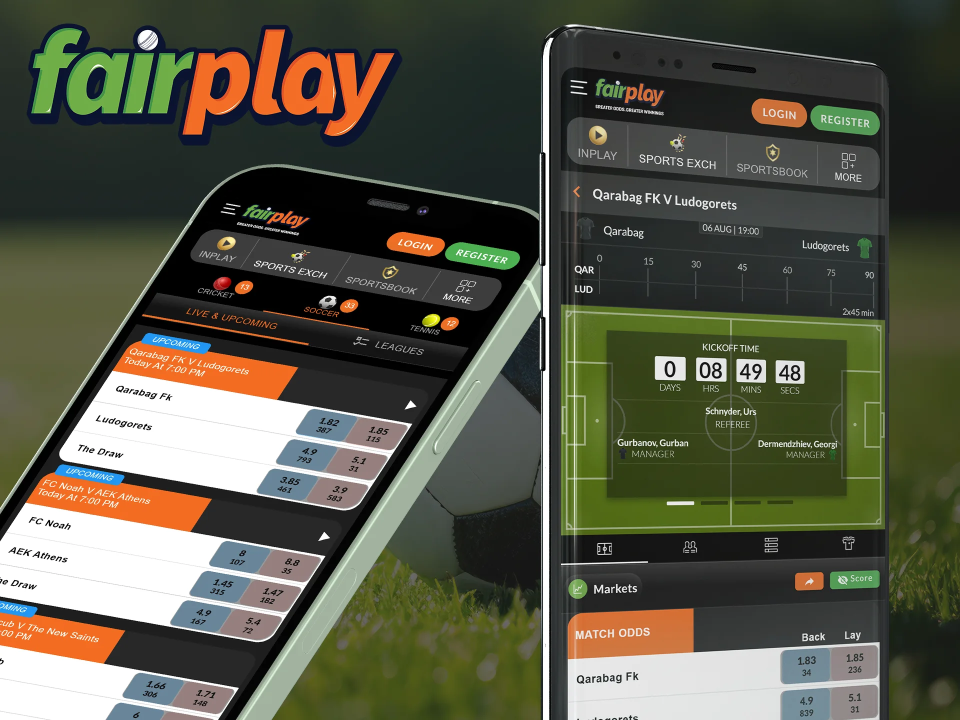 Immerse yourself in the atmosphere of football matches via the Fairplay mobile app.