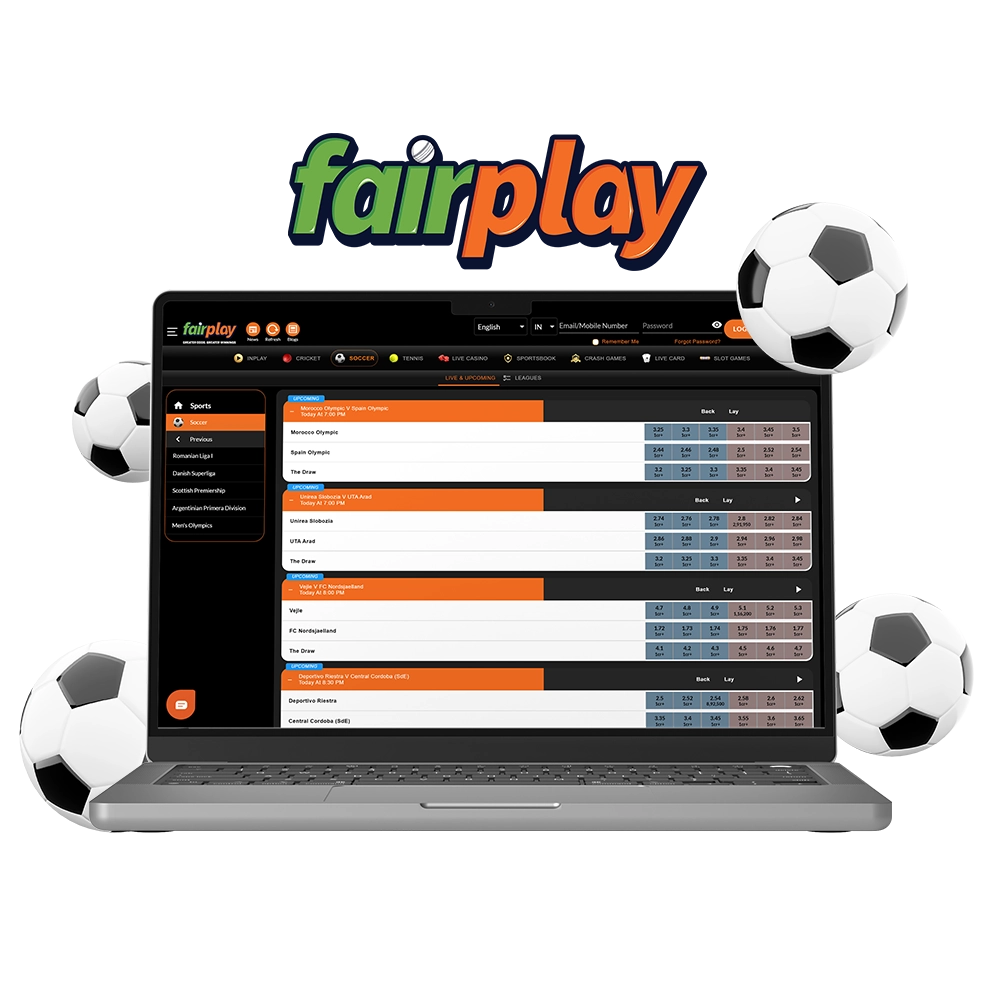 Start an exciting journey through the world of football with Fairplay.