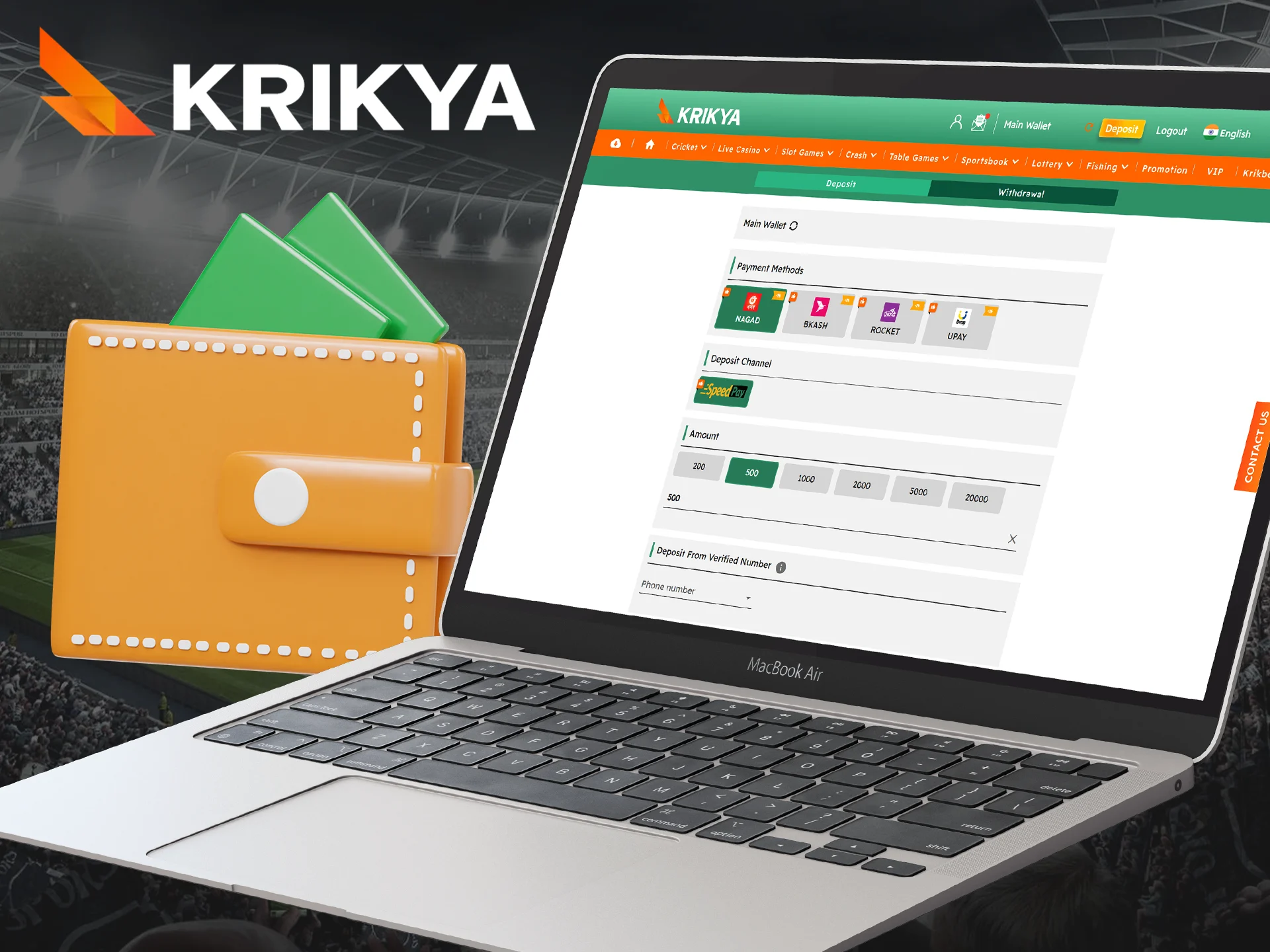 Explore the list of payment systems available at Krikya.